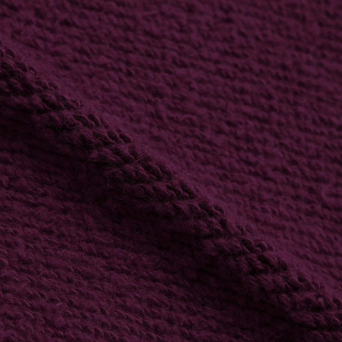 Wonder Looper Double Heavyweight French Terry Pullover Crewneck - Burgundy