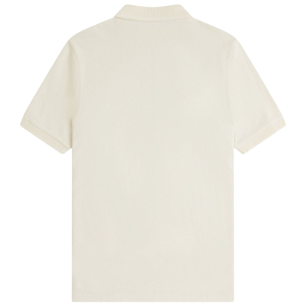 Fred Perry Crepe Pique Polo Shirt - Ecru