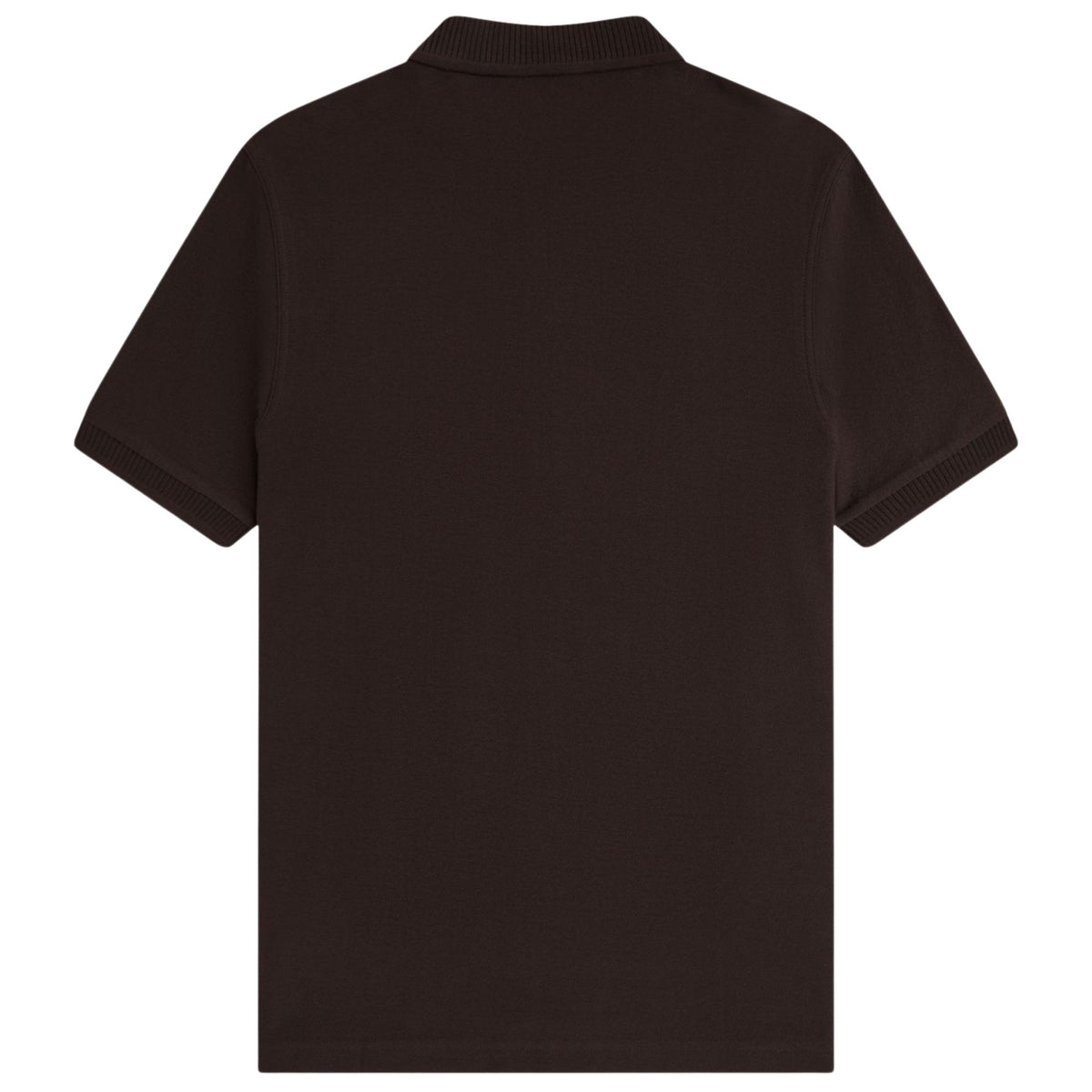 Fred Perry Crepe Pique Polo Shirt - Rich Brown