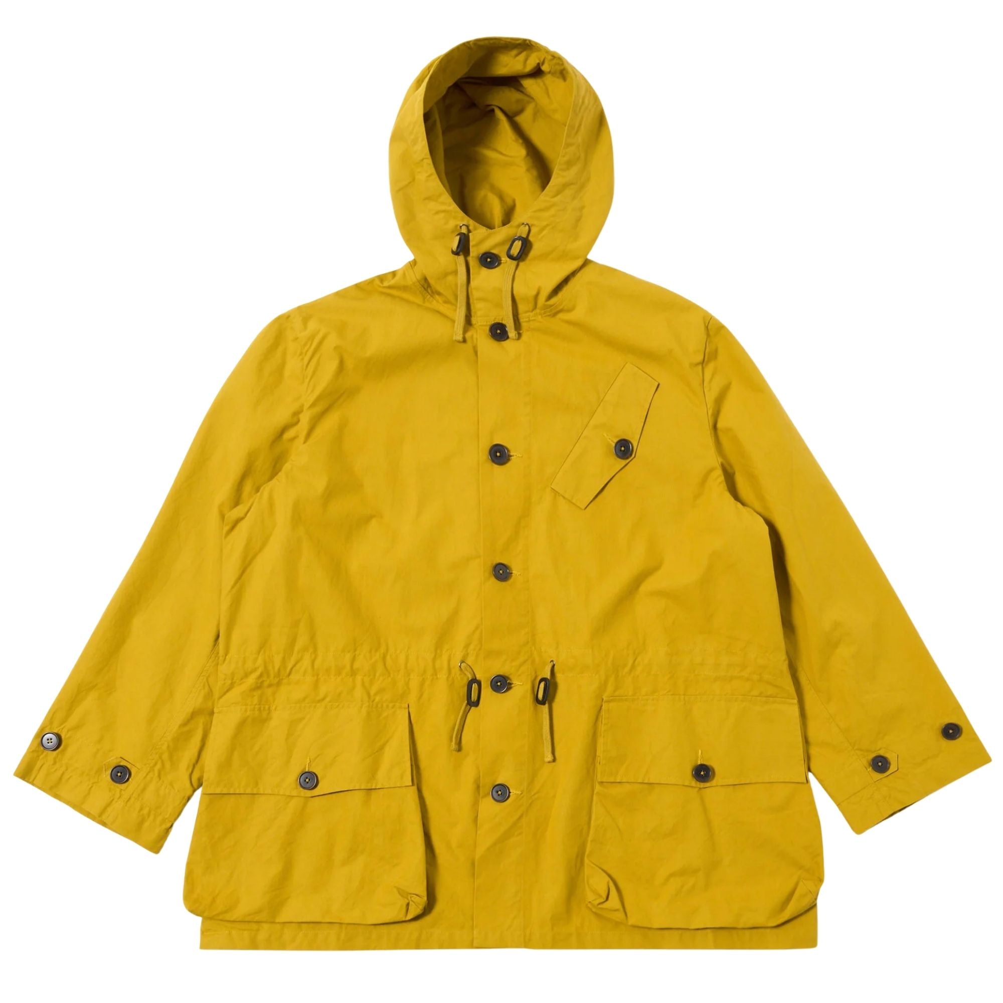 Universal Works British Wax Cotton Boston Parka - Yellow
