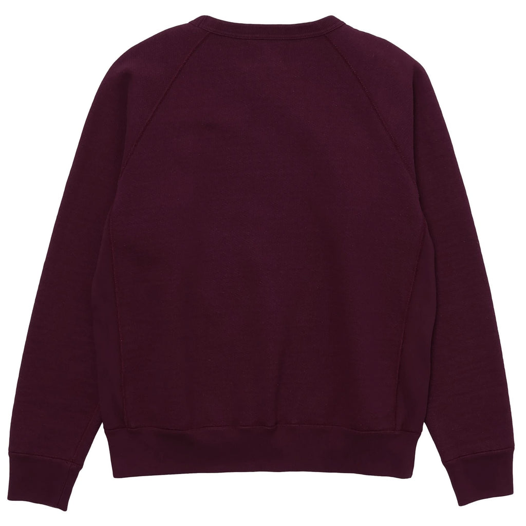 Wonder Looper Double Heavyweight French Terry Pullover Crewneck - Burgundy