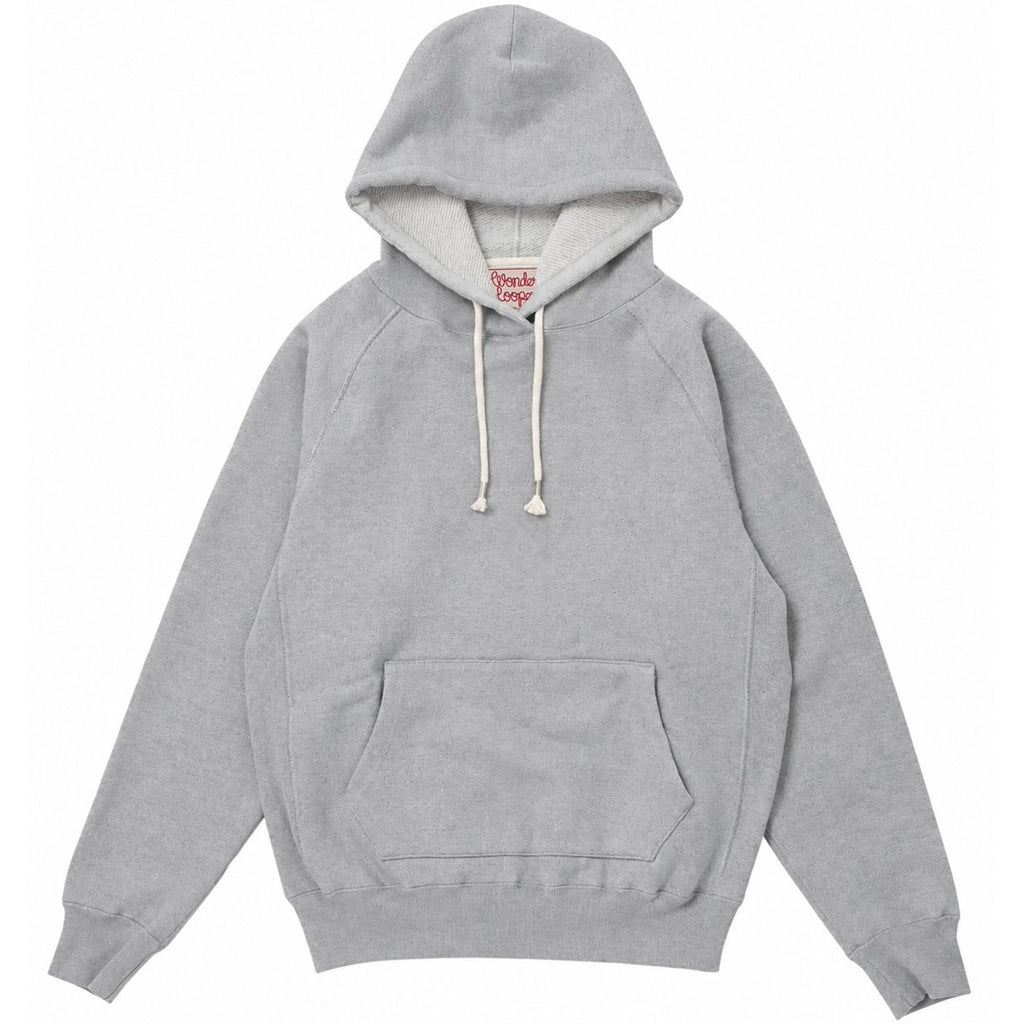 Wonder Looper Double Heavyweight French Terry Pullover Hoodie - Heather Grey