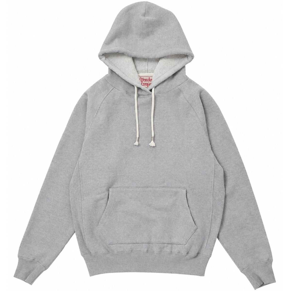 Wonder Looper Double Heavyweight French Terry Pullover Hoodie - Heather Grey