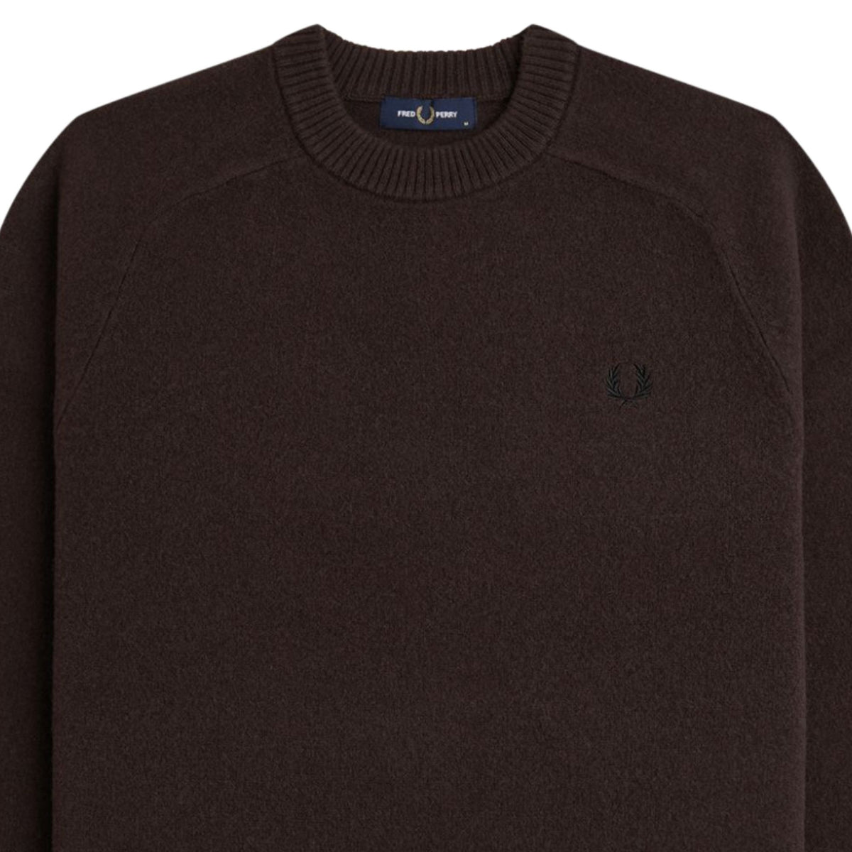 Fred Perry Merino Wool Jumper - Rich Brown