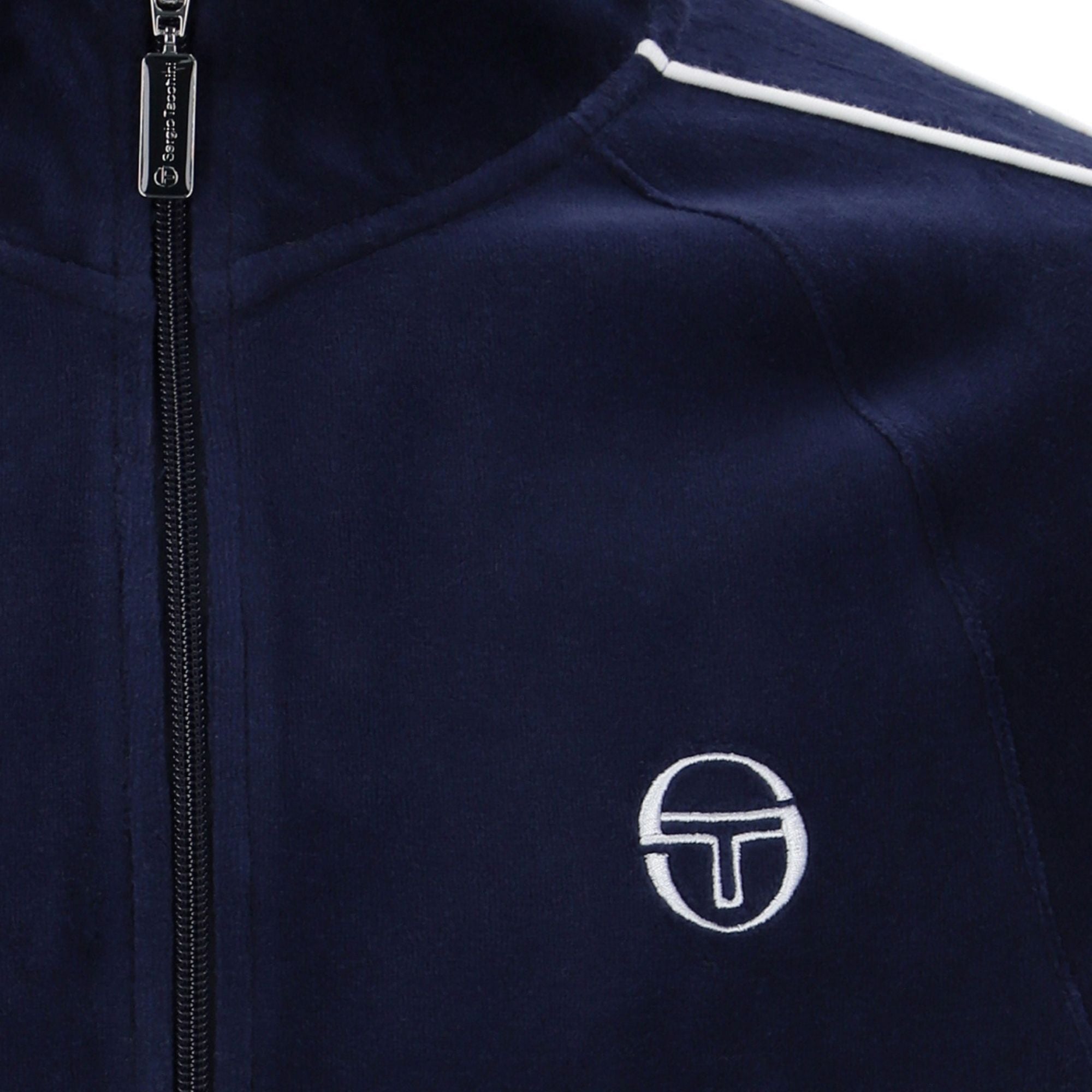 Sergio Tacchini Tasso Velour Track Top - Maritime Blue