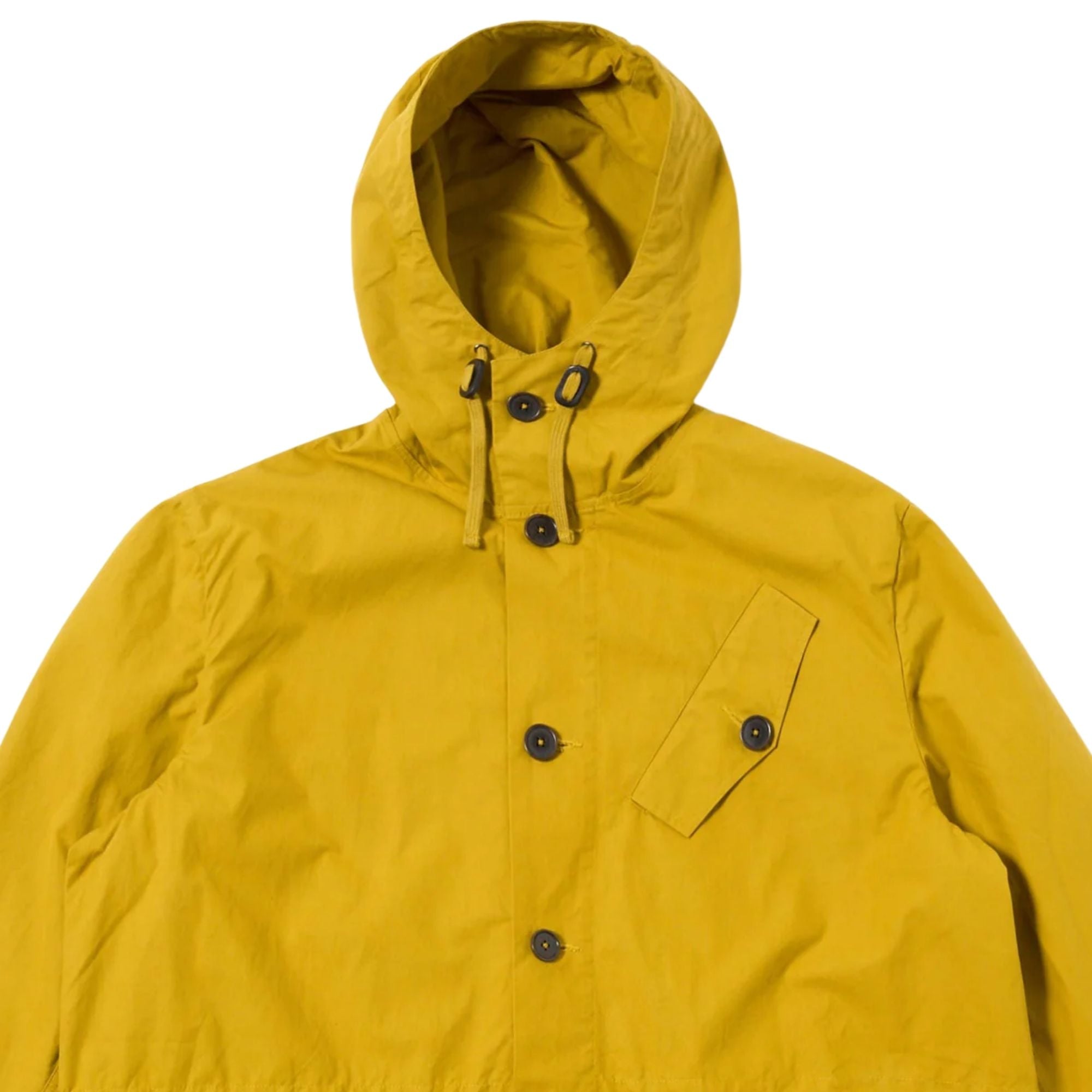 Universal Works British Wax Cotton Boston Parka - Yellow