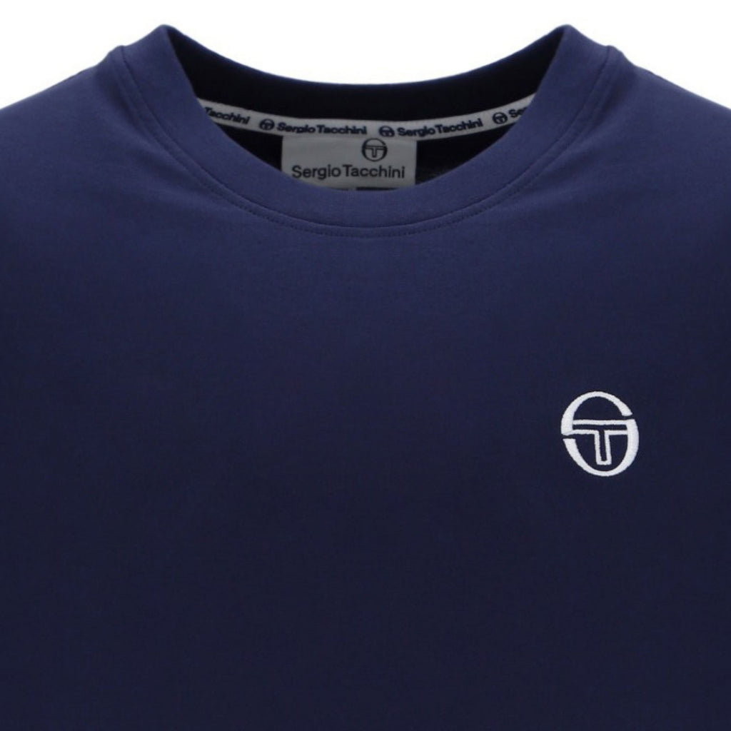Sergio Tacchini Grello Crew Neck T-Shirt - Maritime Blue