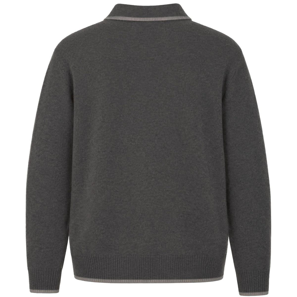 Pittari Lambswool Catch Full Zip Sweater - Cliff/Clay