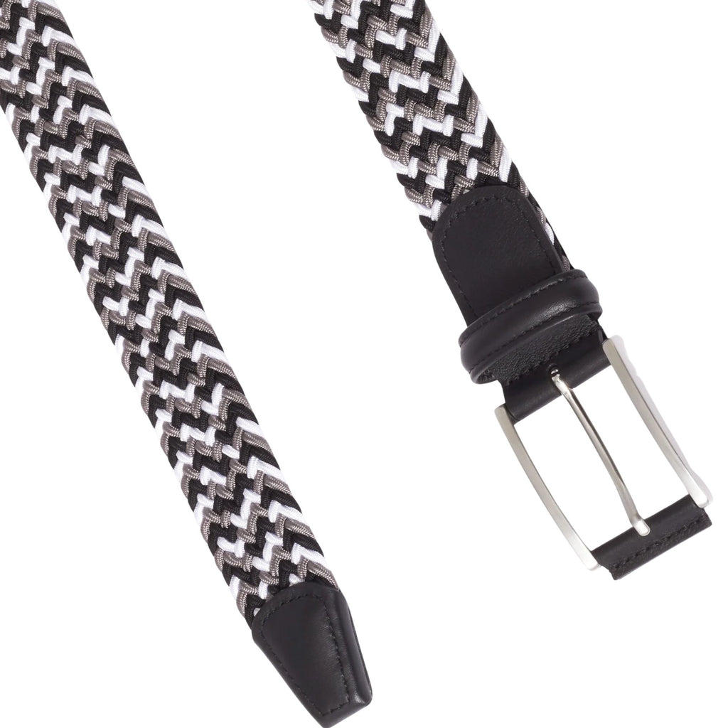 Anderson's Belts Woven Belt - Black/Grey