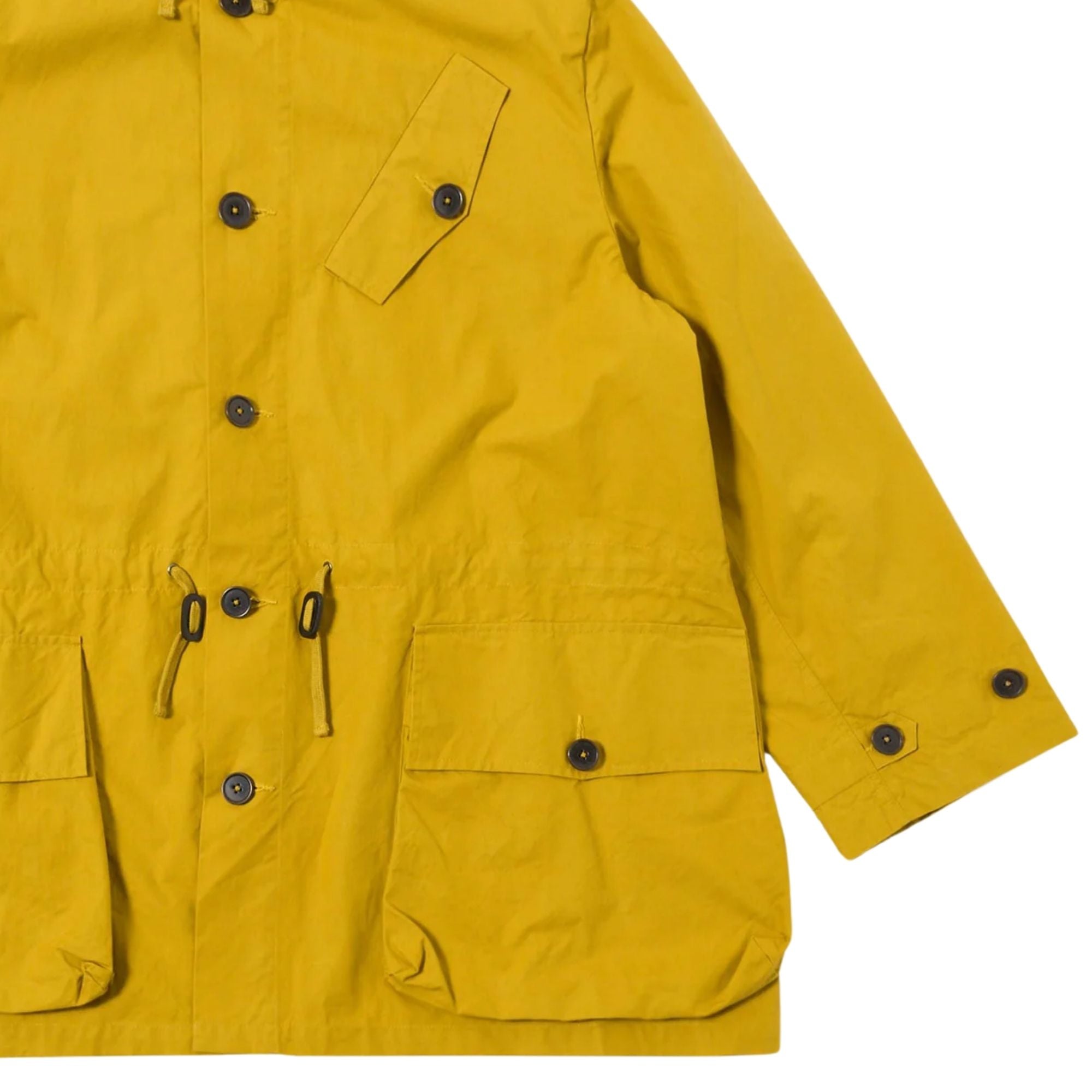 Universal Works British Wax Cotton Boston Parka - Yellow