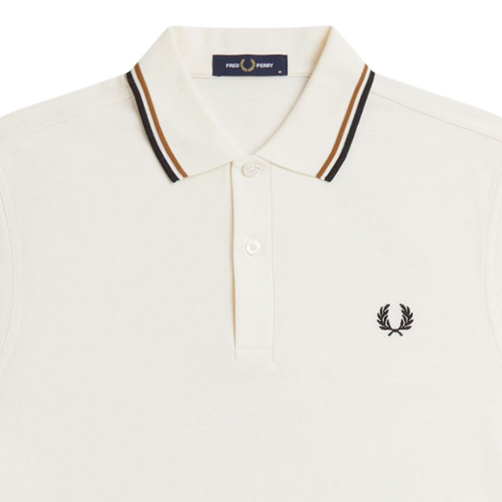 Fred Perry M3600 Twin Tipped Shirt - Ecru