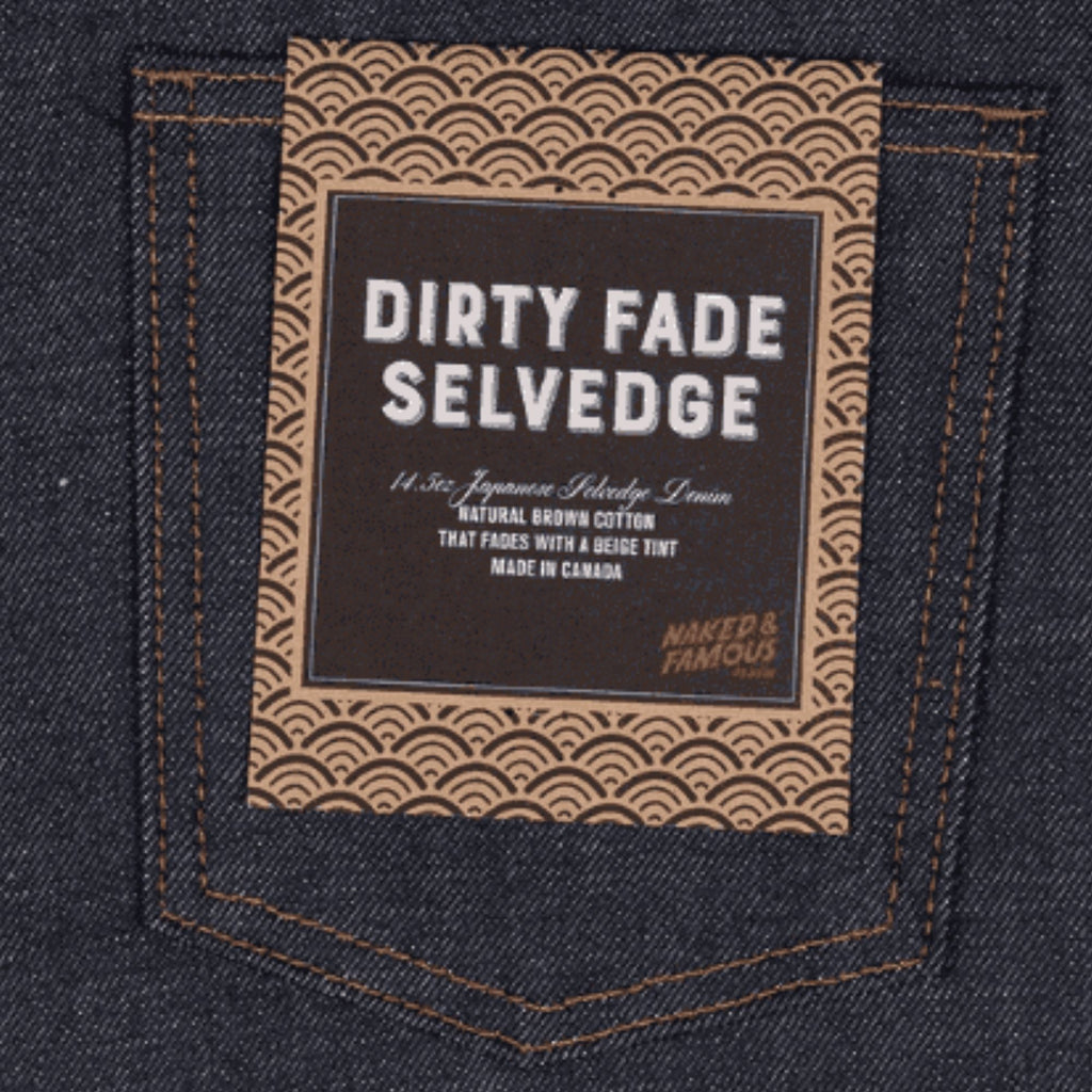 Weird Guy Dirty Fade Denim Jeans - Indigo