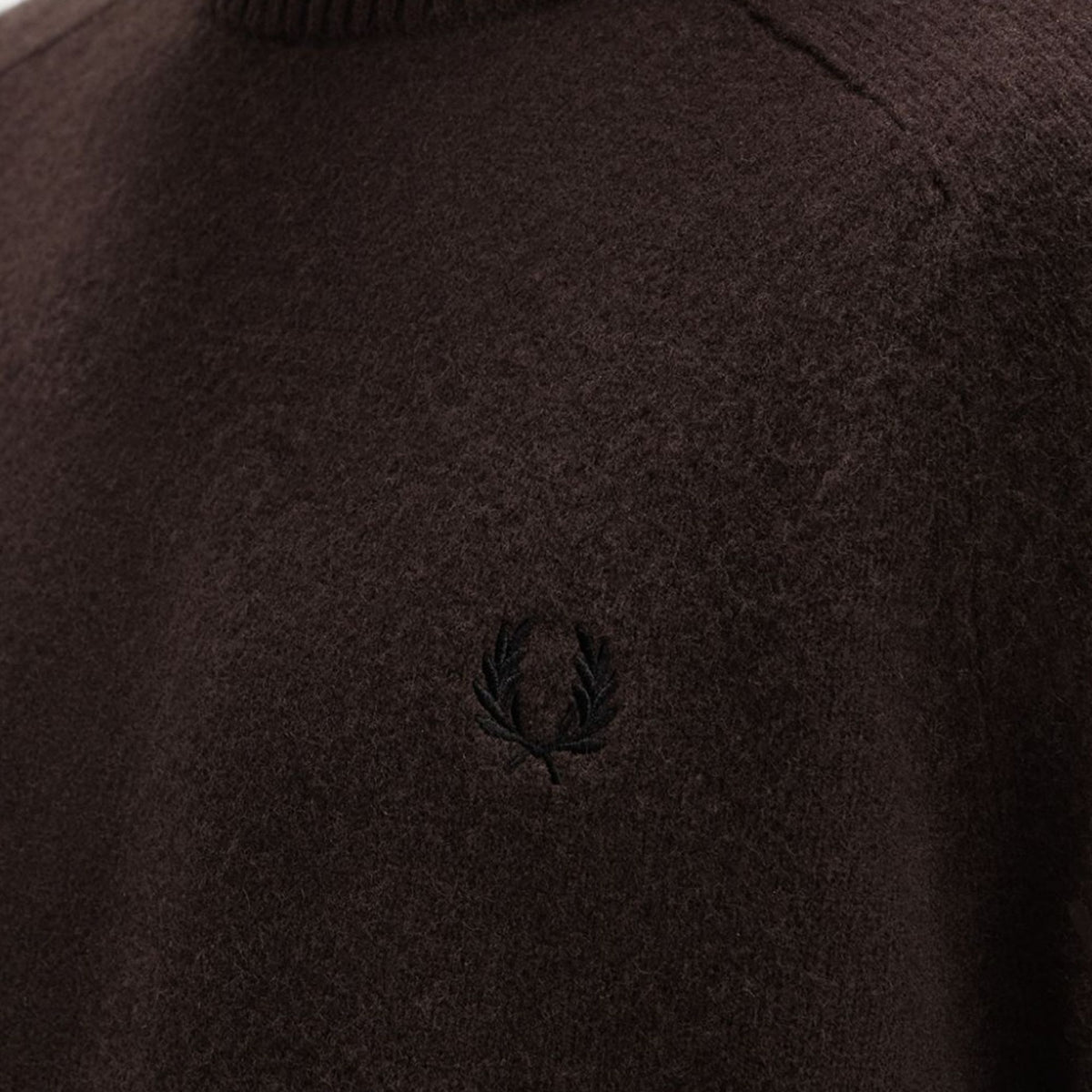 Fred Perry Merino Wool Jumper - Rich Brown