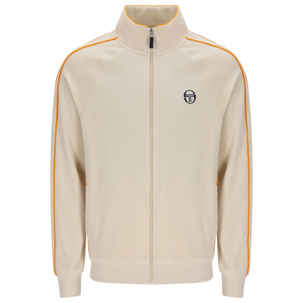 Sergio Tacchini Tasso Velour Track Top - Sandshell