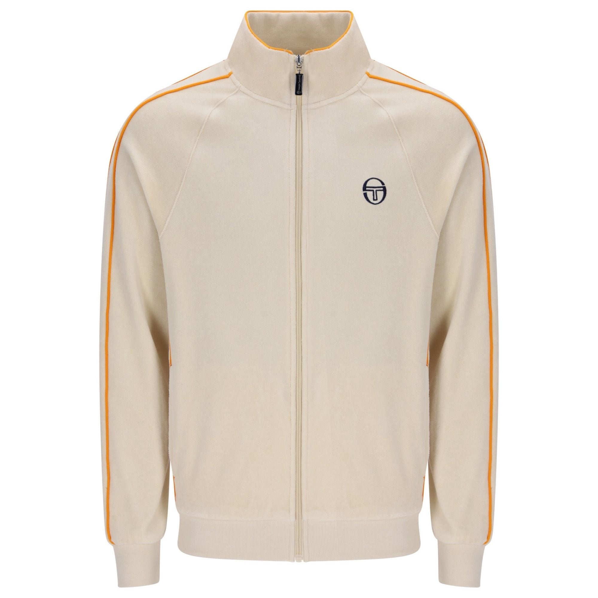 Sergio Tacchini Tasso Velour Track Top - Sandshell