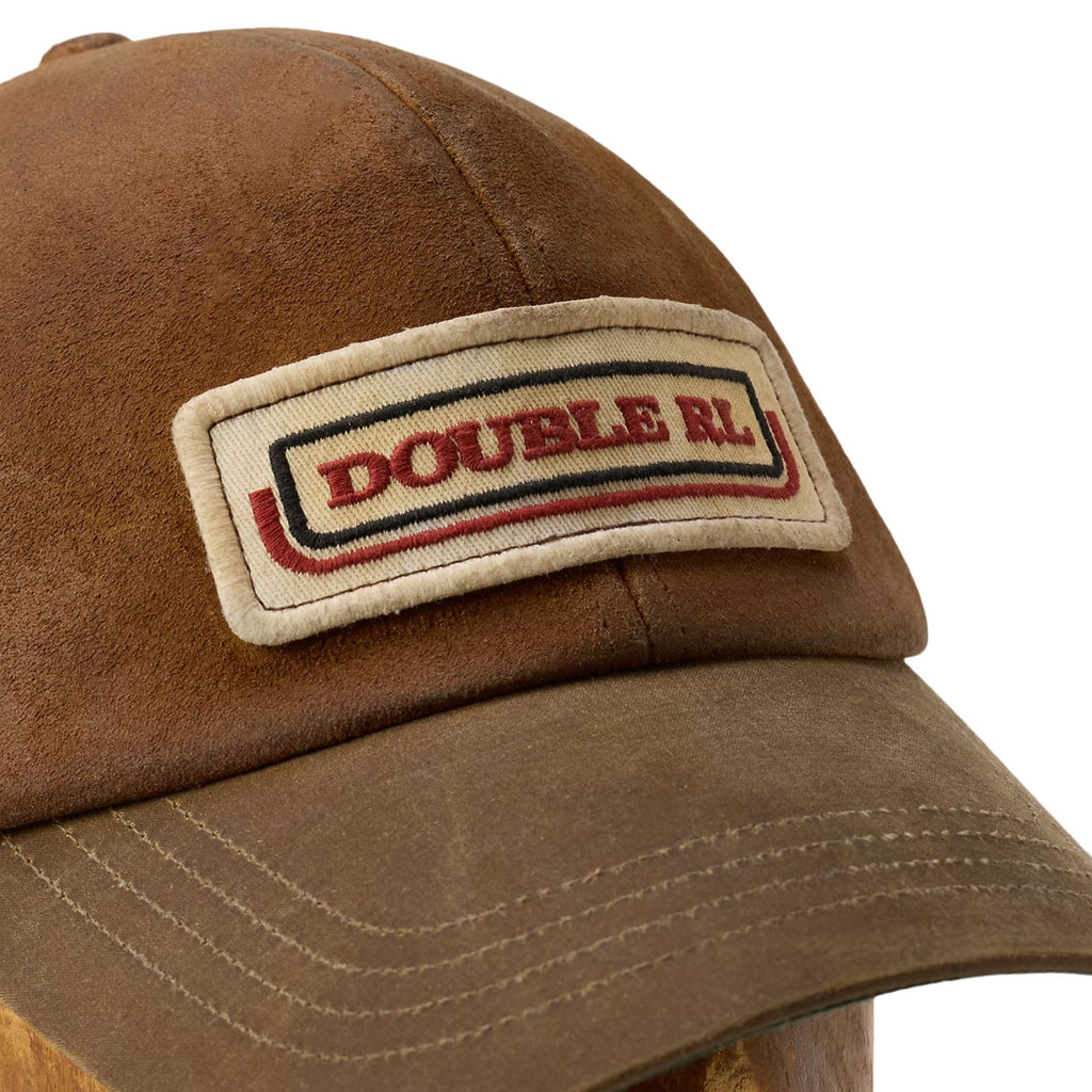 RRL by Ralph Lauren Logo-Patch Suede Trucker Cap - Beech