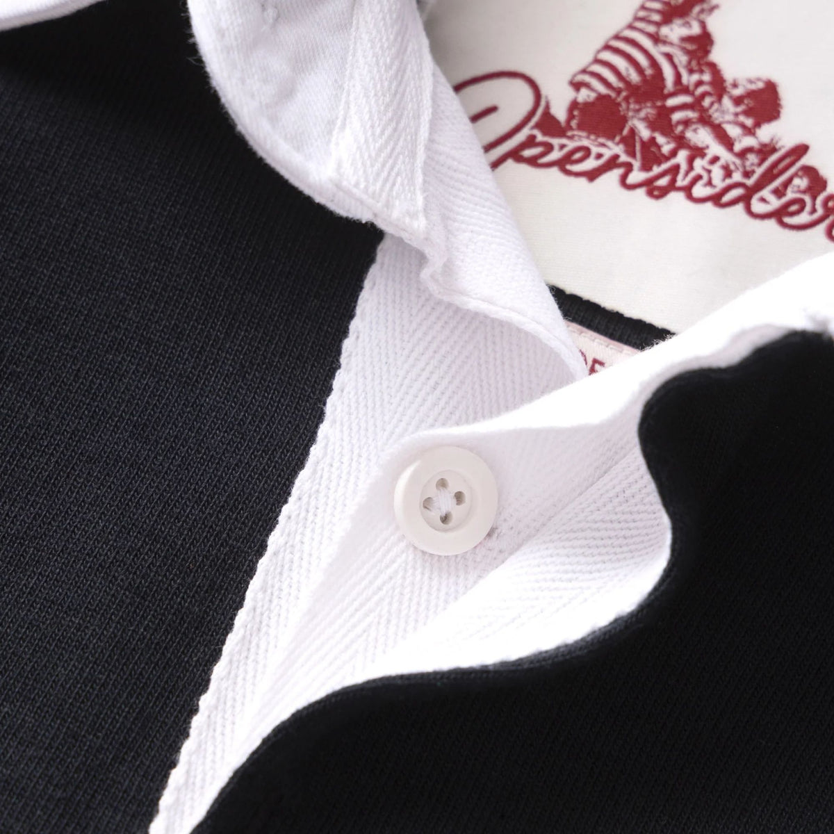 Opensider Classic Rugby Shirt - Black Tri-Stripe