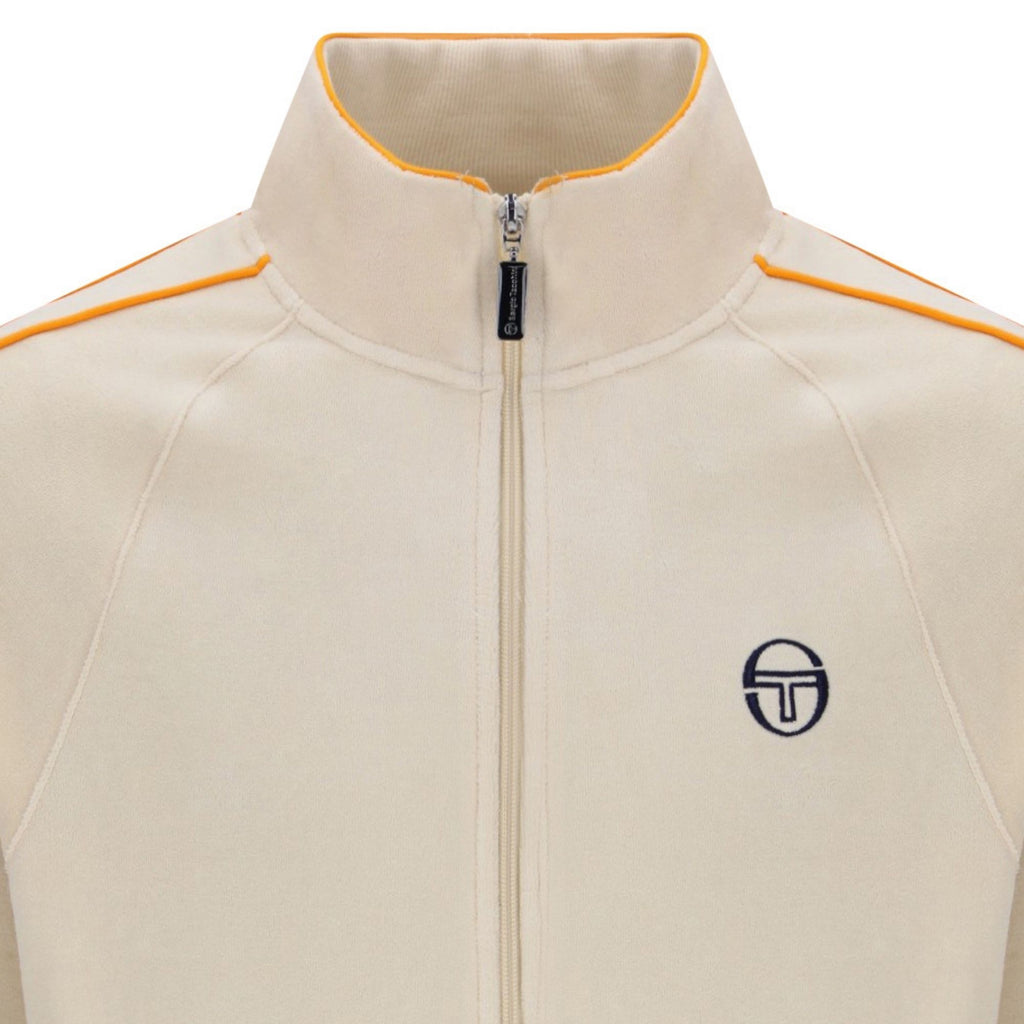 Sergio Tacchini Tasso Velour Track Top - Sandshell