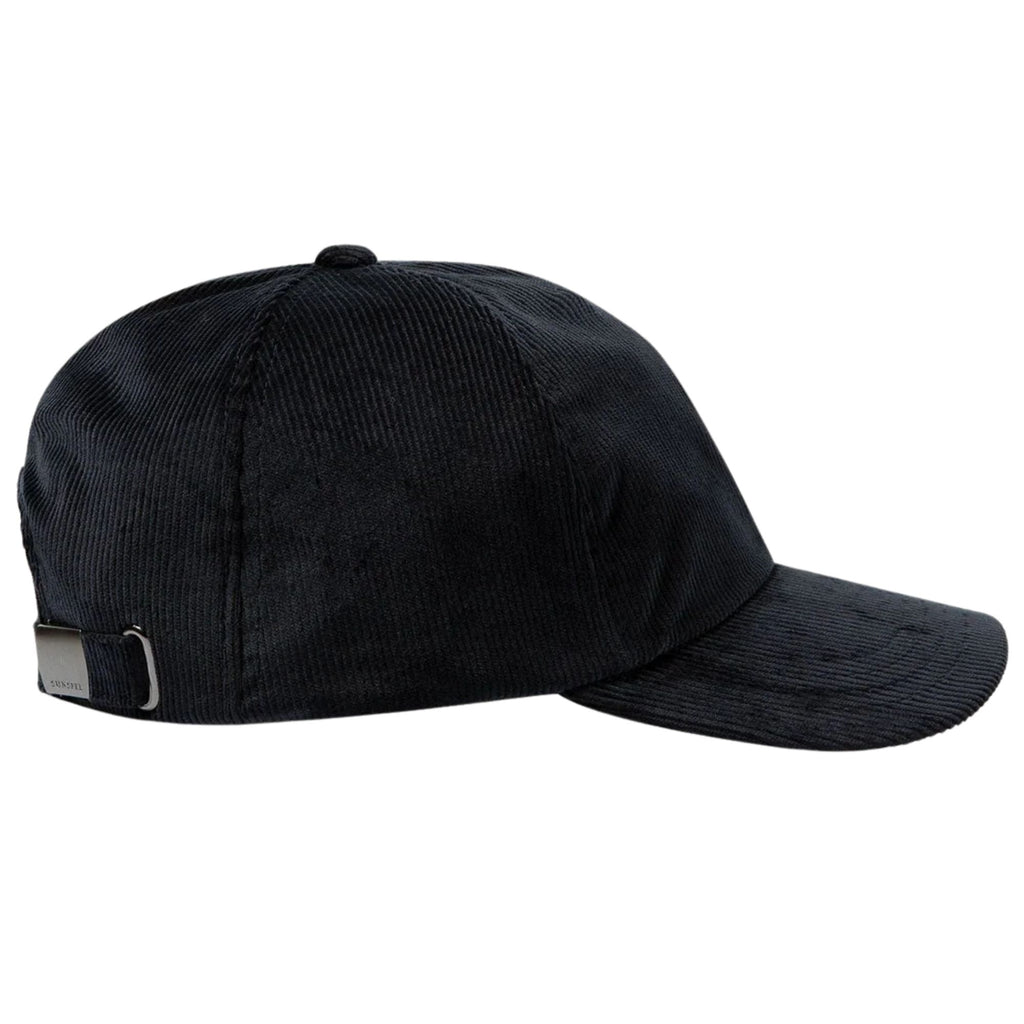 Sunspel Corduroy Cap - Navy