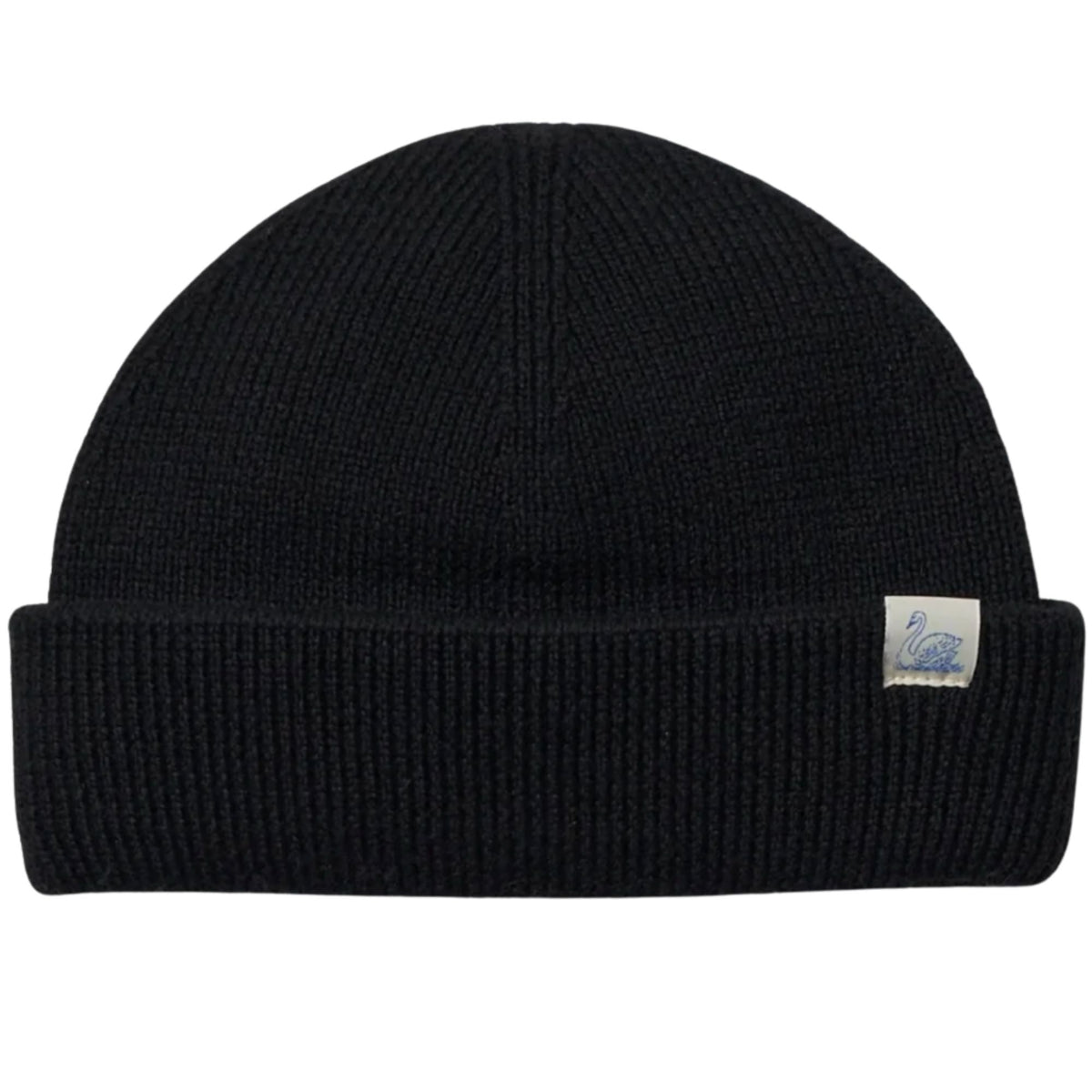 Merz b Schwanen Merino Wool Watch Cap - Deep Black