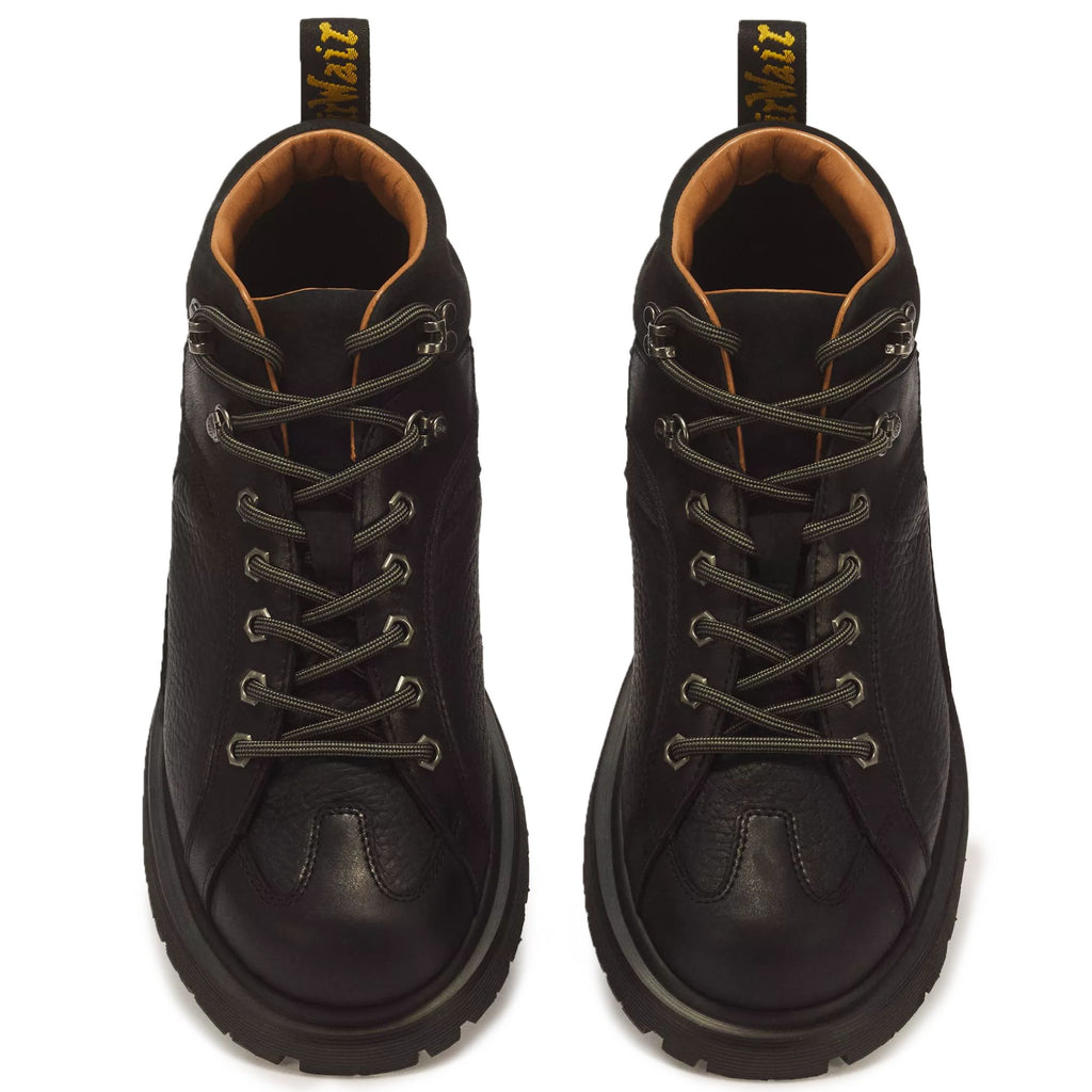 Dr. Martens Wayborne Old Harness Leather Lace Up Boots  - Black