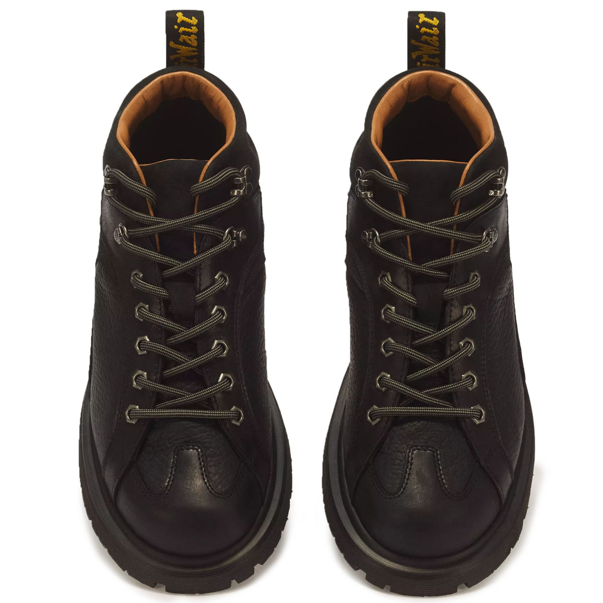 Dr. Martens Wayborne Old Harness Leather Lace Up Boots  - Black