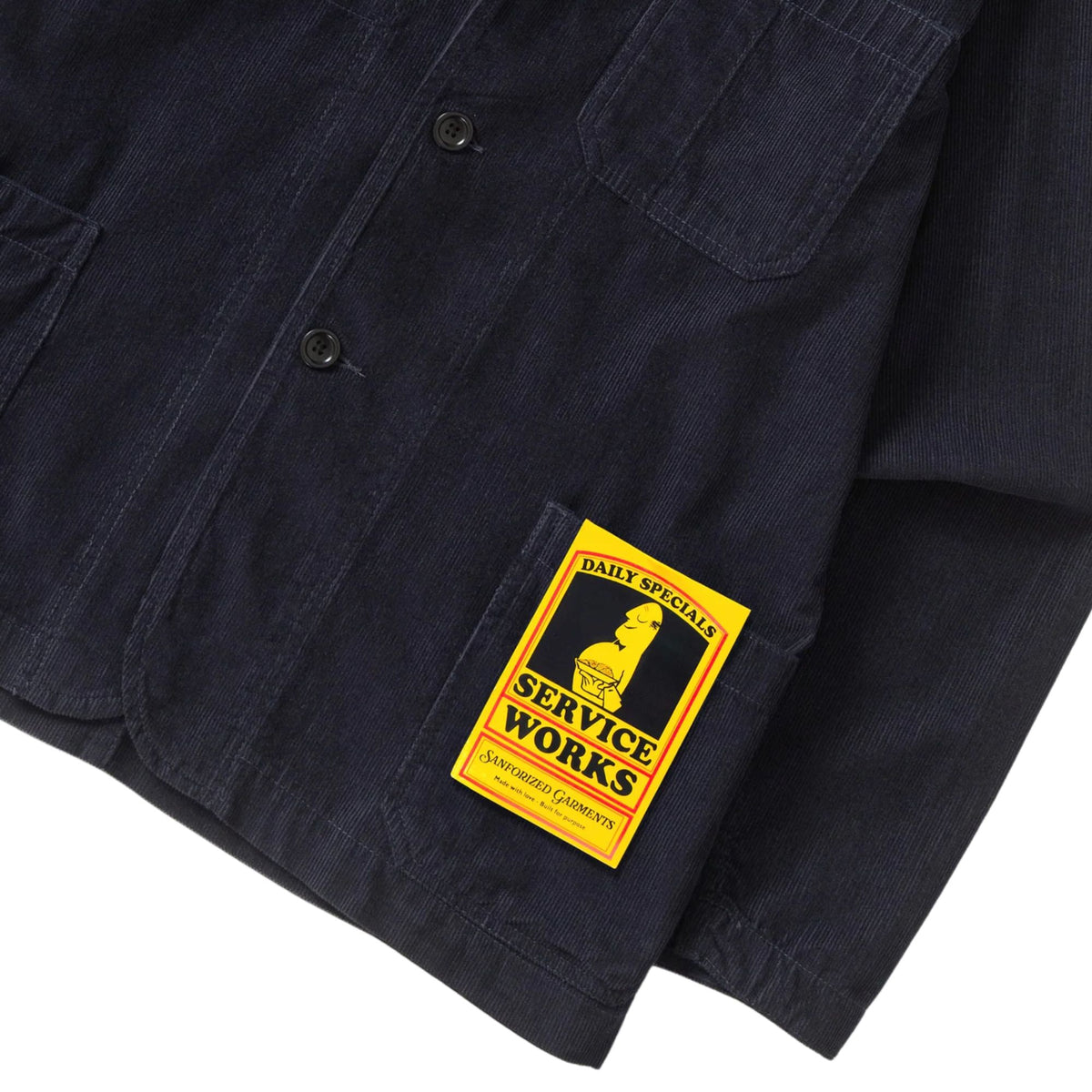 Service Works Fine Cord Server Suit Jacket - Dark Navy