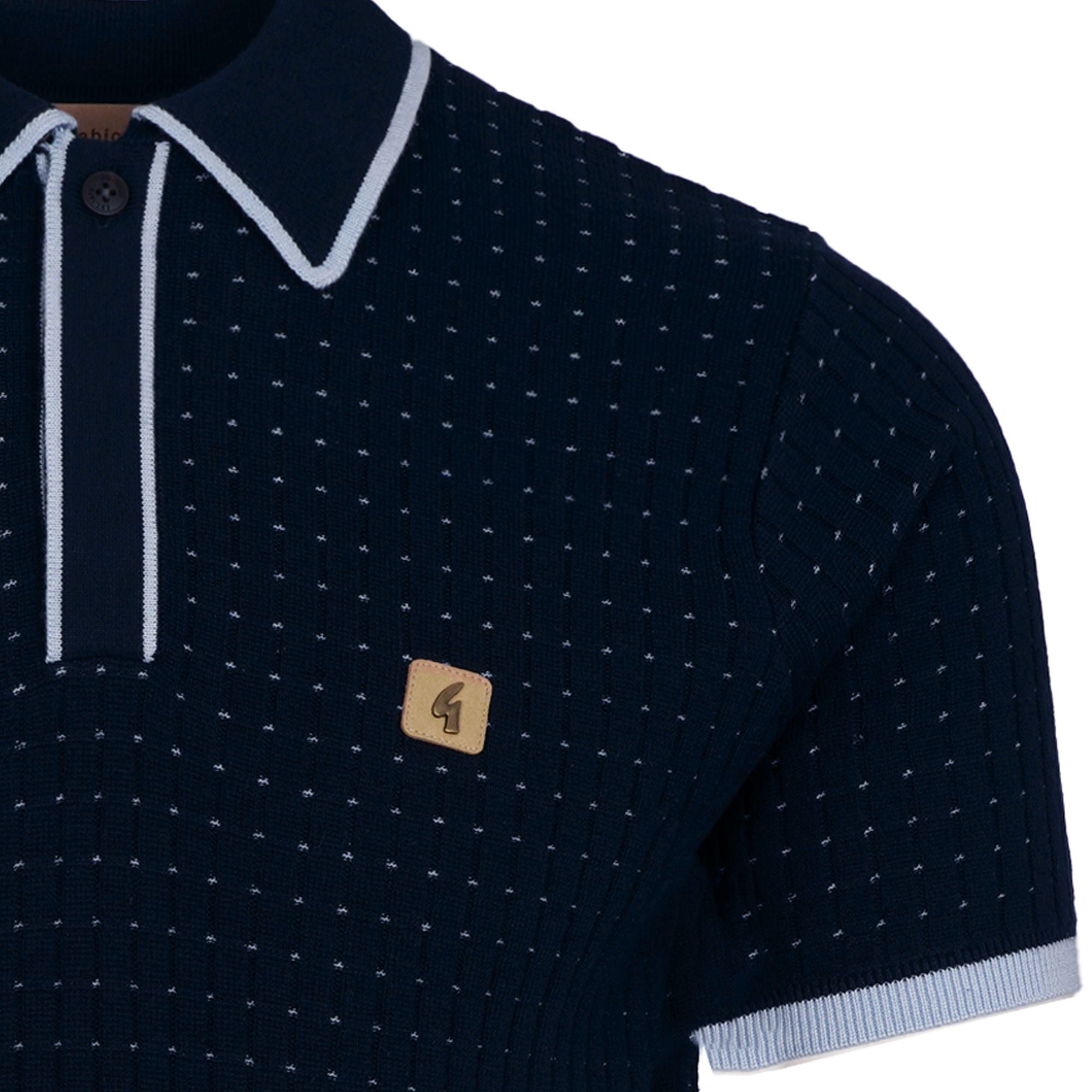 Osbourne Knit Polo - Navy – Stuarts London