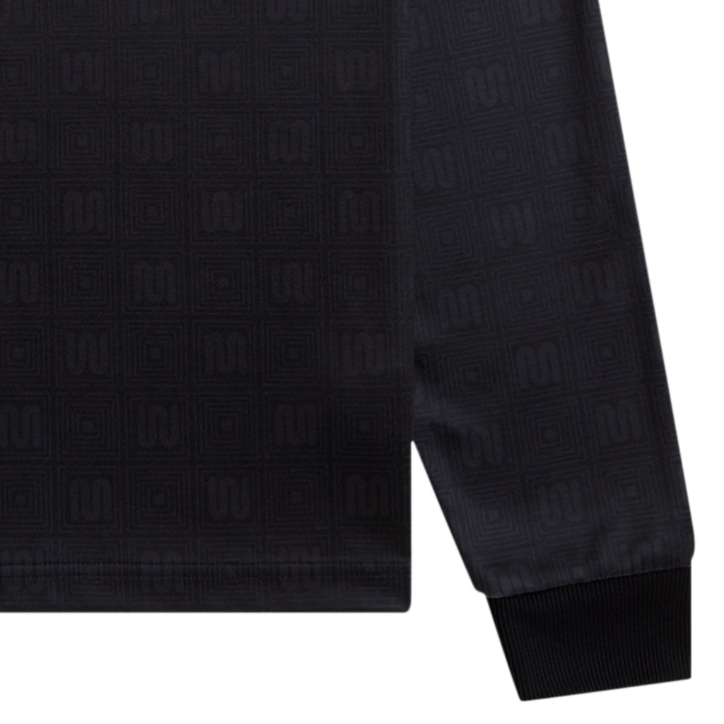 Fred Perry x Meyba Long Sleeve Polo Shirt - Black