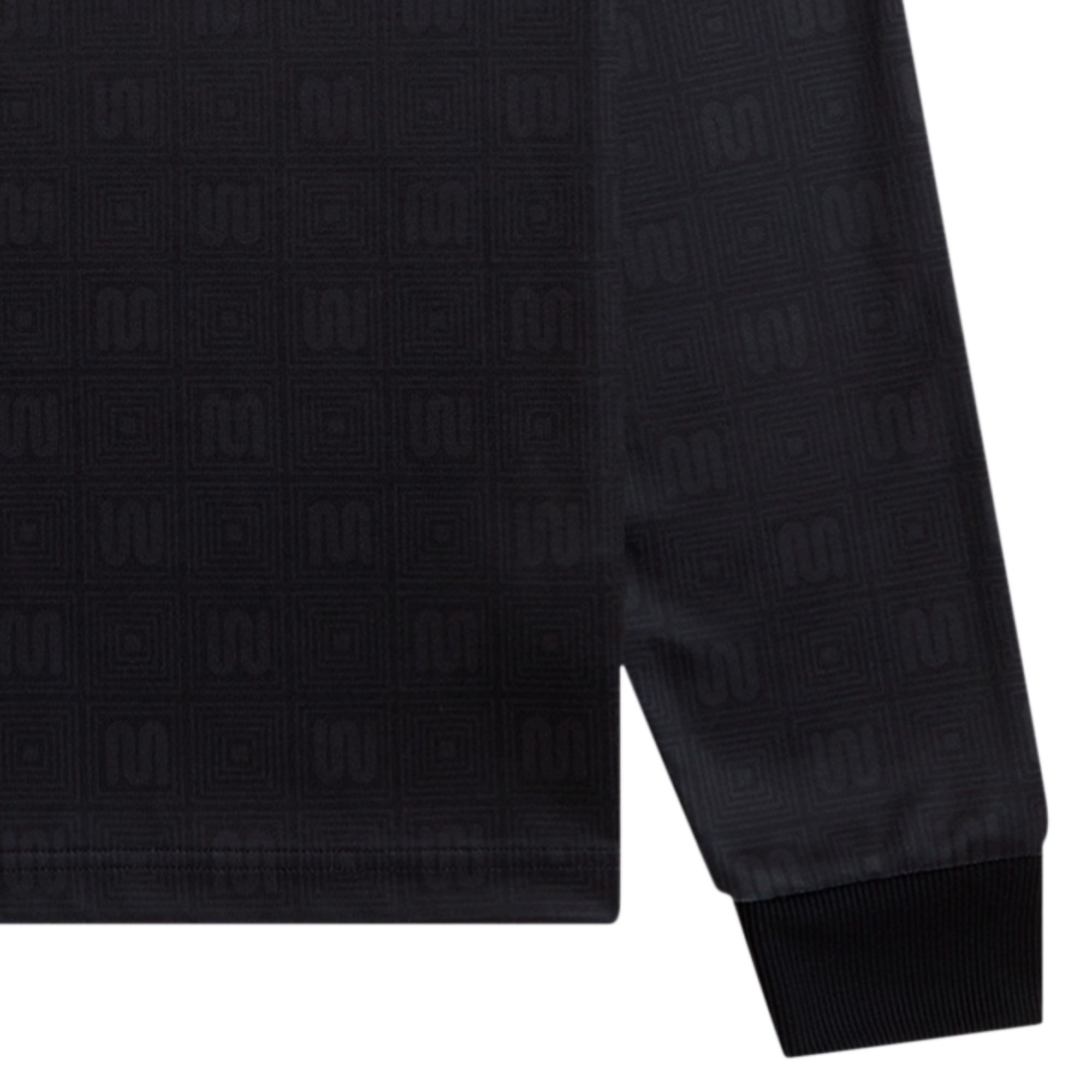 x Meyba Long Sleeve Polo Shirt - Black