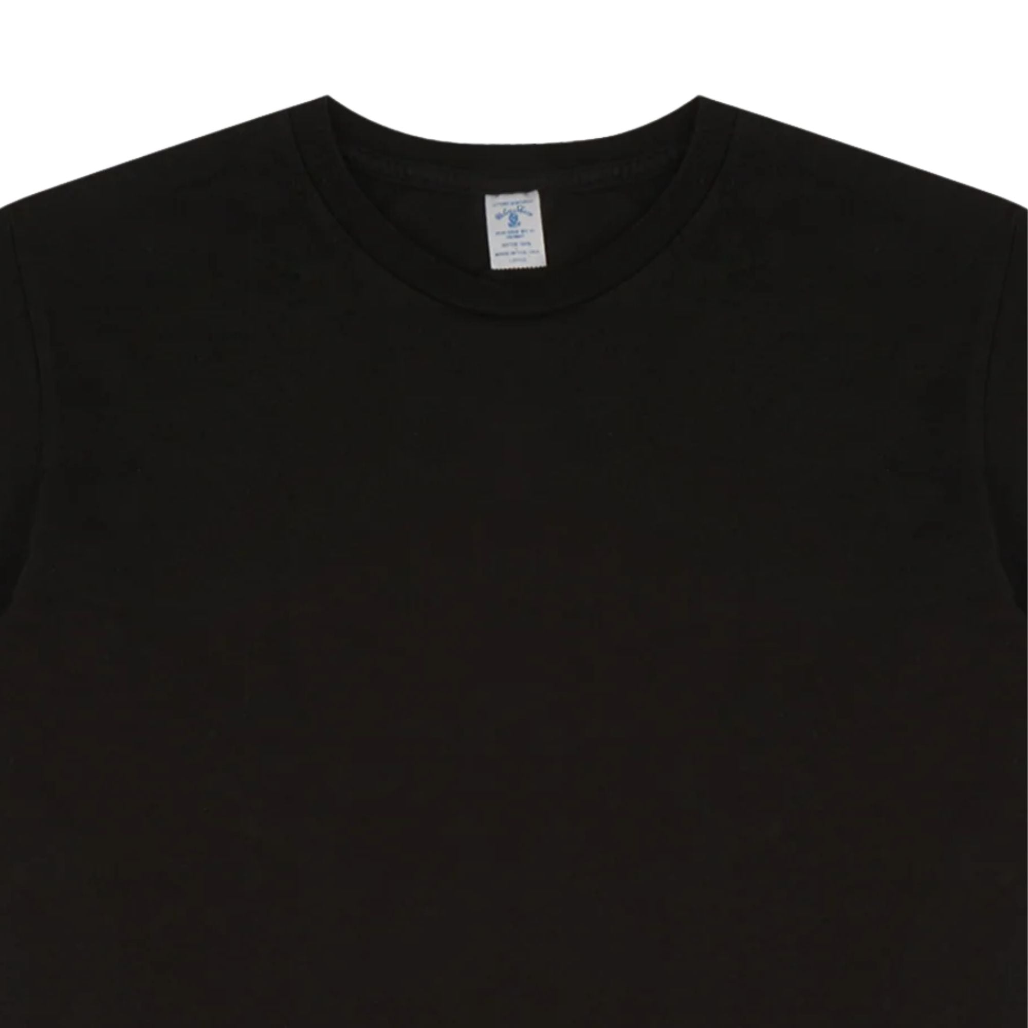 Velva Sheen Short Sleeve Crew Neck T-Shirt - Black