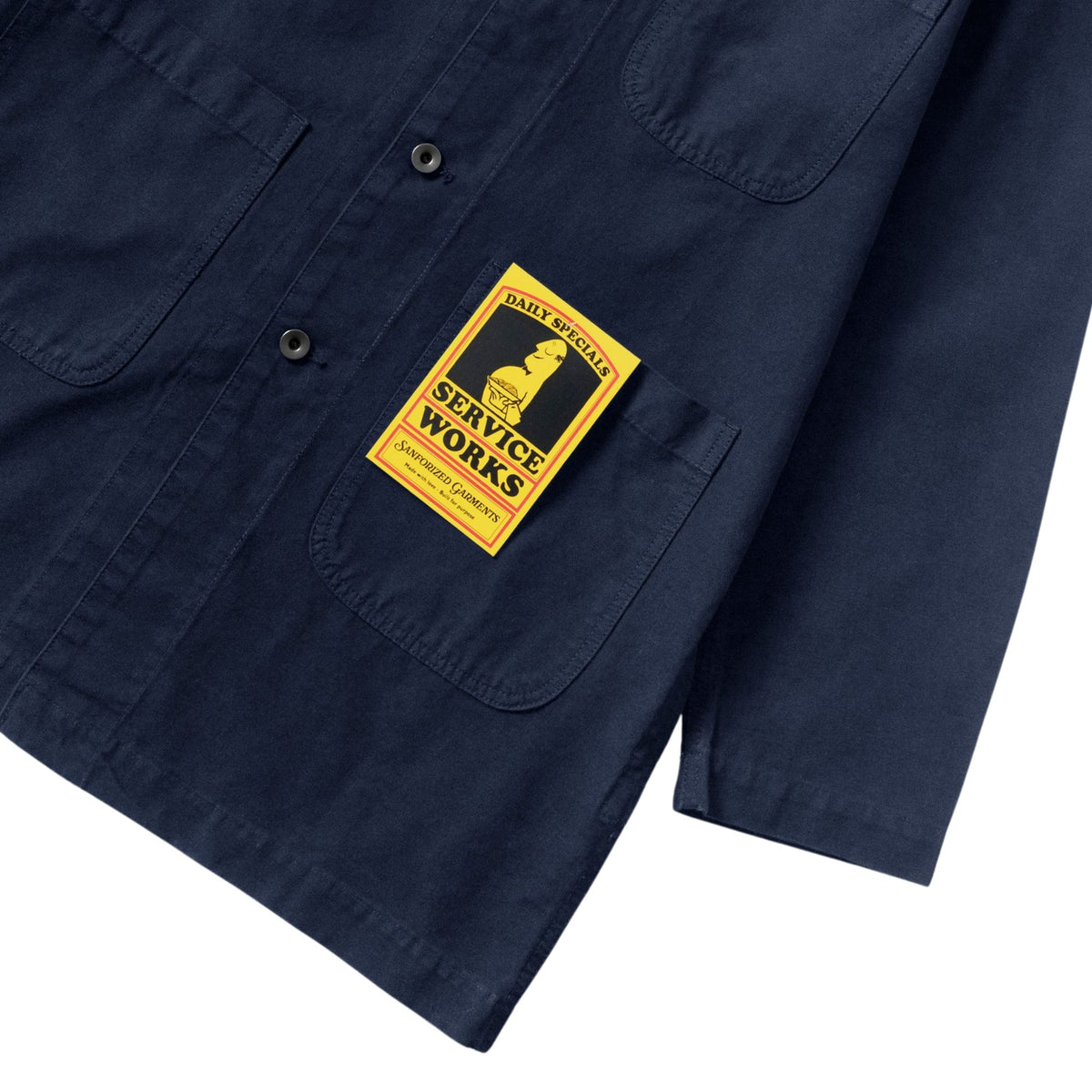 Service Works Canvas Long Shop Coat - Dark Navy