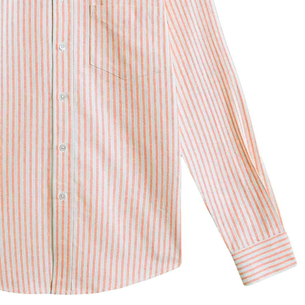 Portuguese Flannel Montebelo Stripe Shirt - Salmon