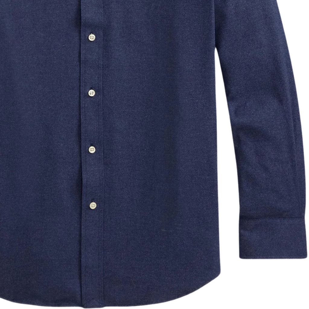 Polo Ralph Lauren Embroidered-logo Long Sleeve Shirt - Navy