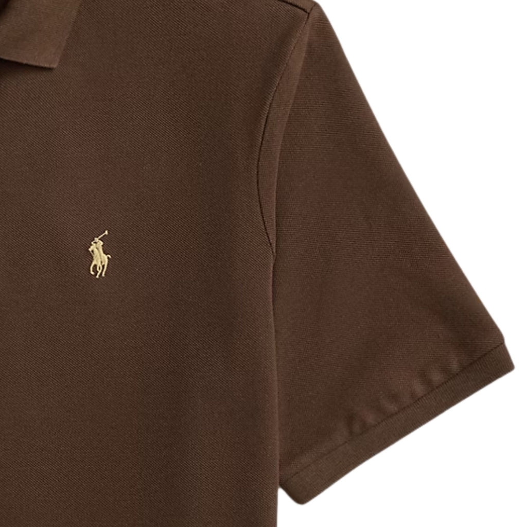 Polo Ralph Lauren The Iconic Classic Fit Mesh Polo - Nutmeg Brown