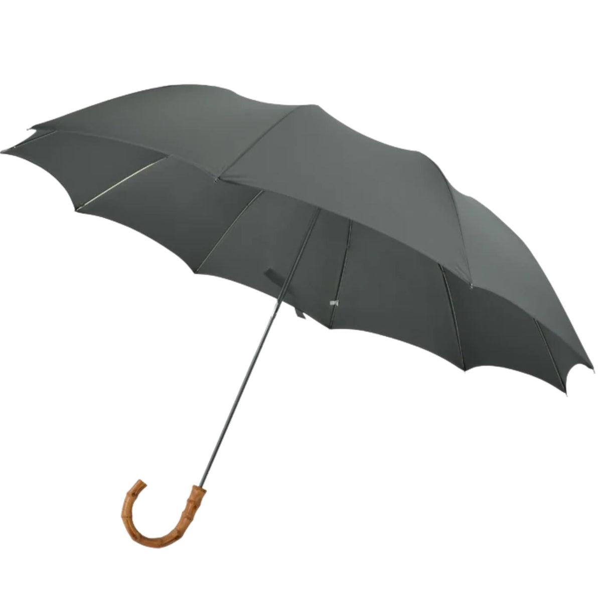 Fox Umbrellas TEL4 Whangee Crook Umbrella - Grey