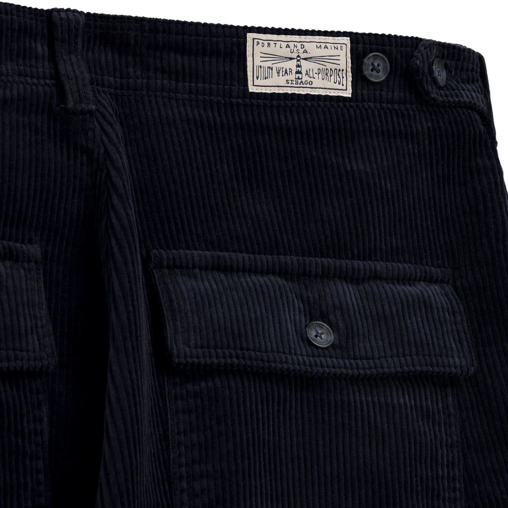 Sebago Milton Corduroy Trousers - Dark Blue