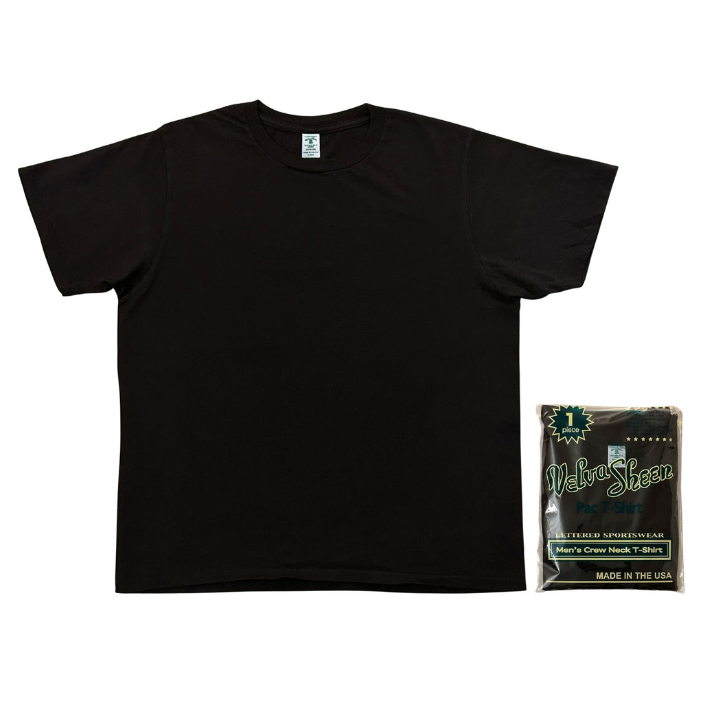 Velva Sheen Short Sleeve Crew Neck T-Shirt - Black
