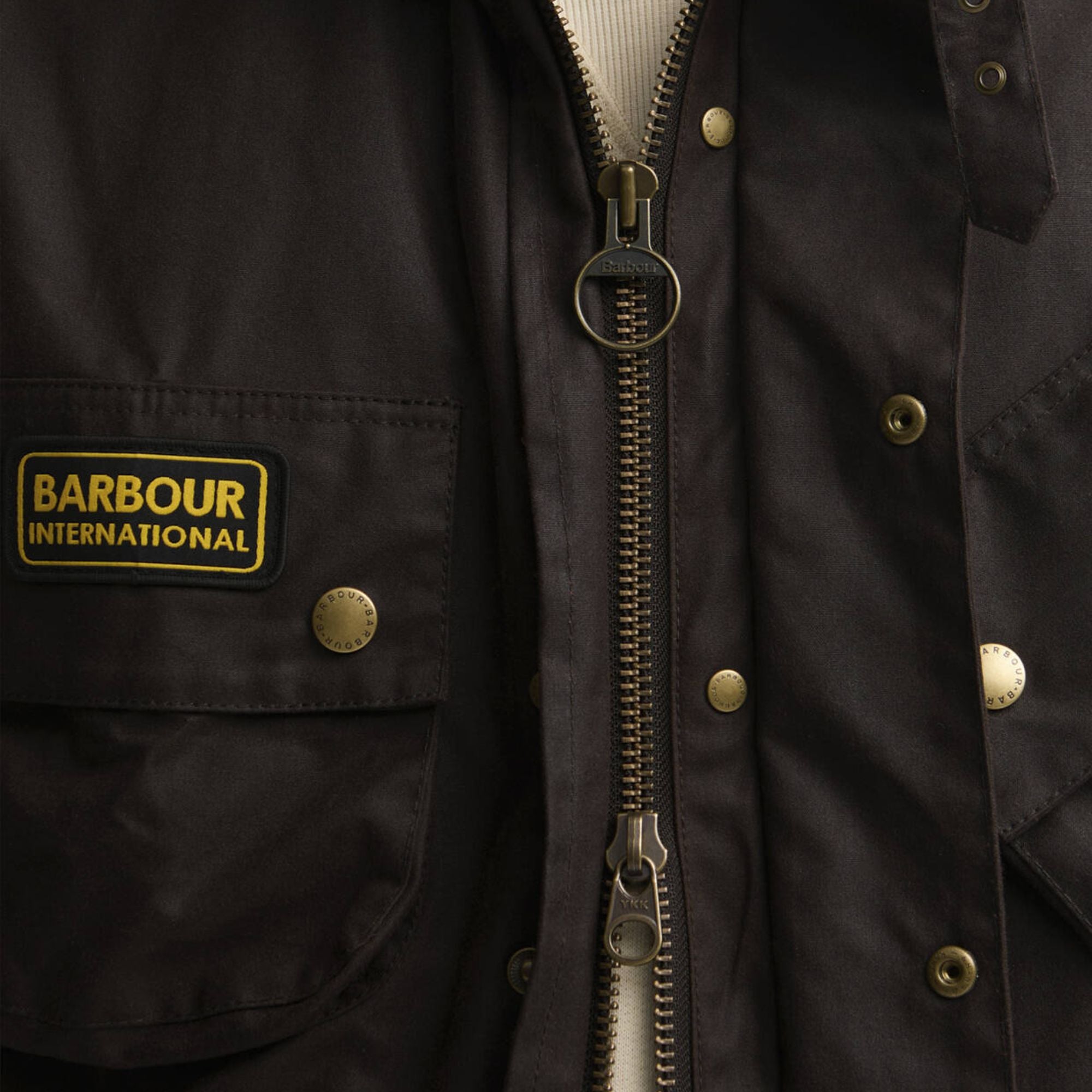 Barbour International Original Wax Jacket - Black Oak MWX0004BR