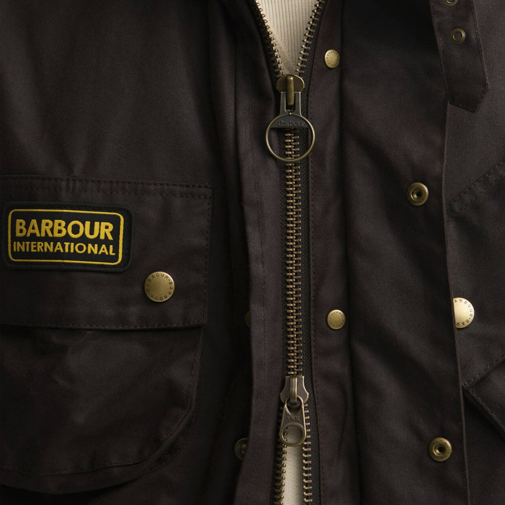 Barbour International Original Wax Jacket - Black Oak