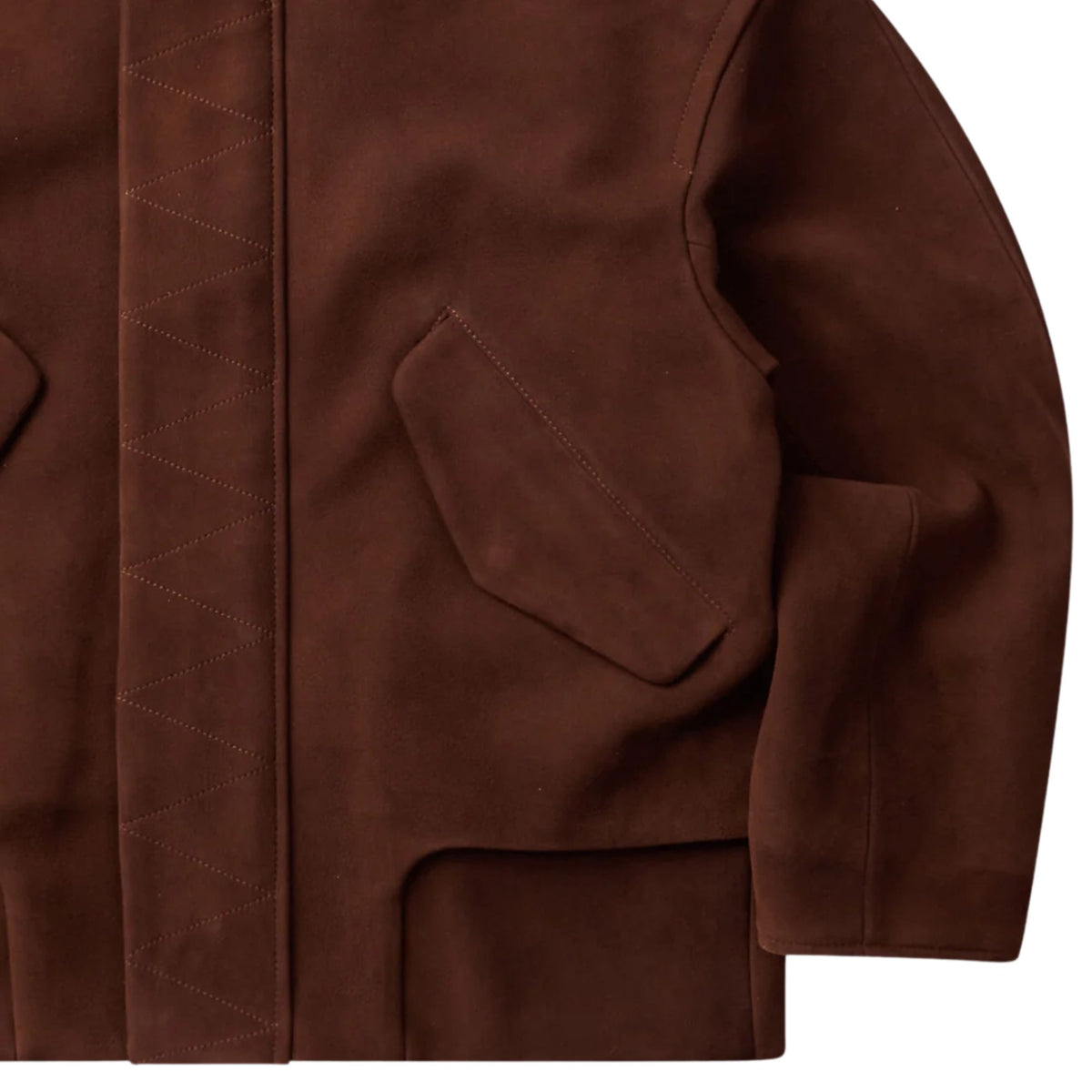 Levi's Blue Tab Suede Bomber Jacket - Brown