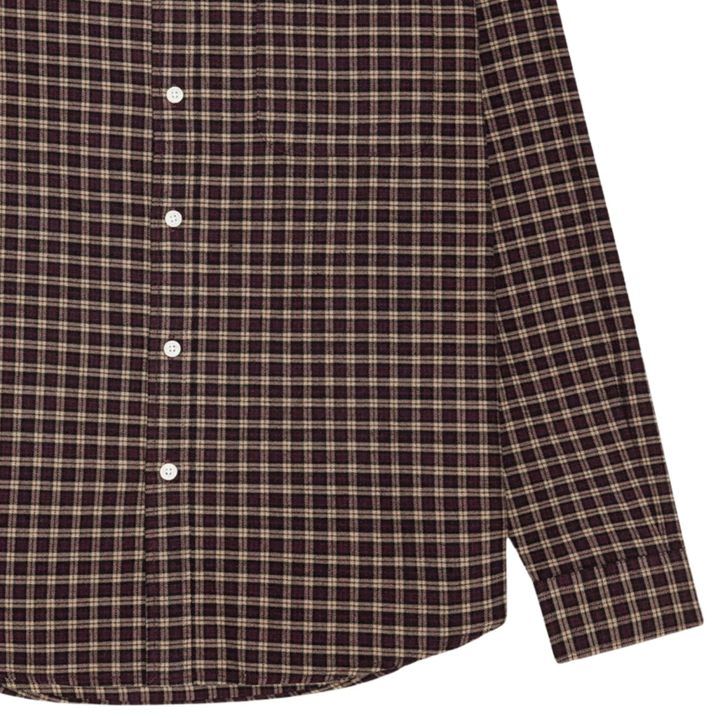 NN07 Deon Shirt - Bordeaux Check