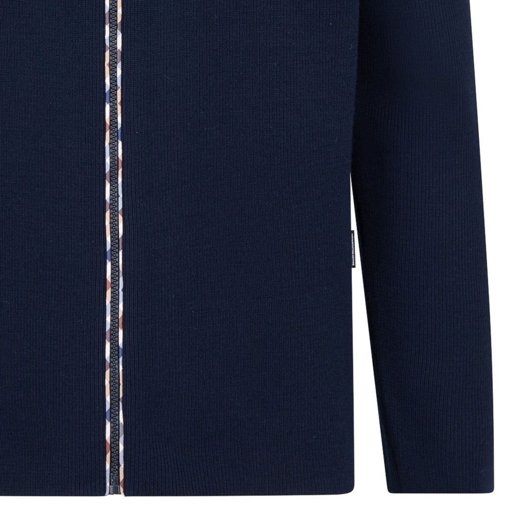 Aquascutum Tubolar FZ Sweater - Navy