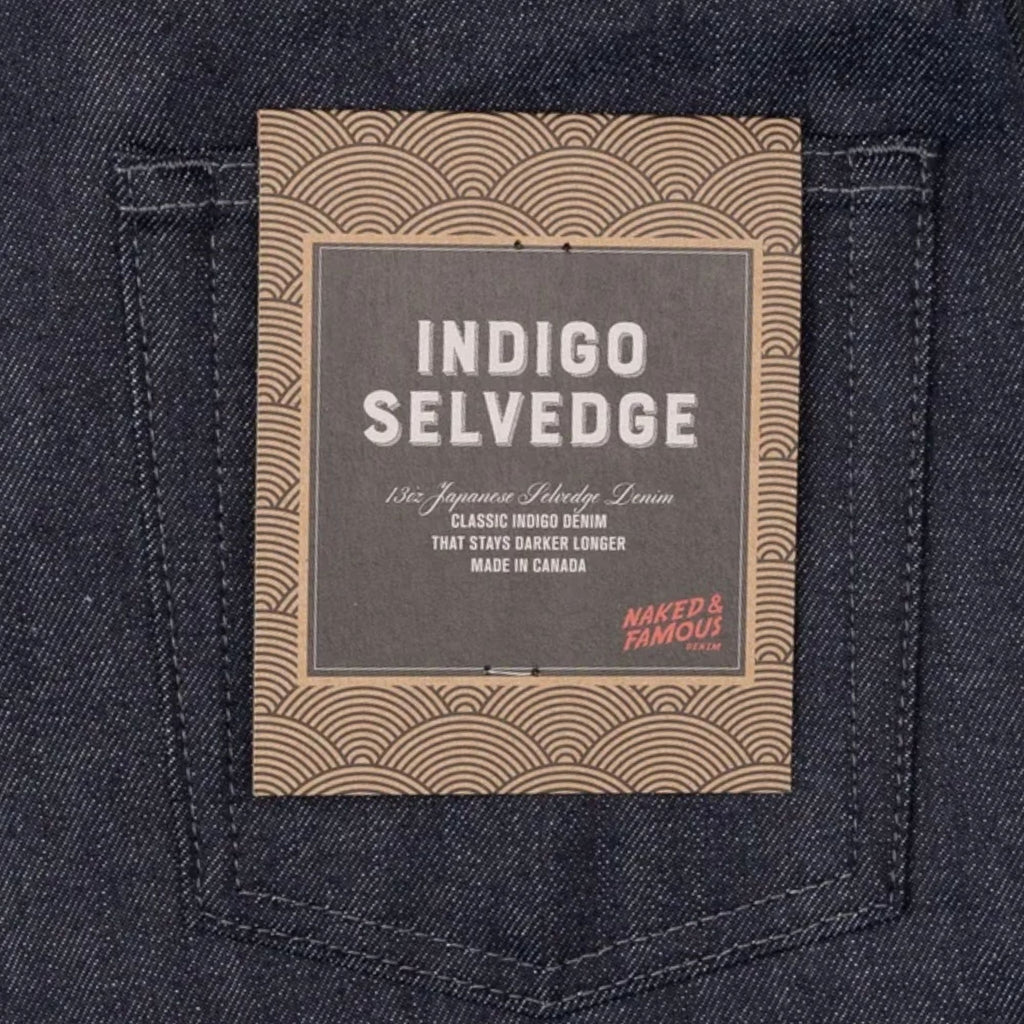 Naked and Famous Denim True Guy Indigo Selvedge - Indigo