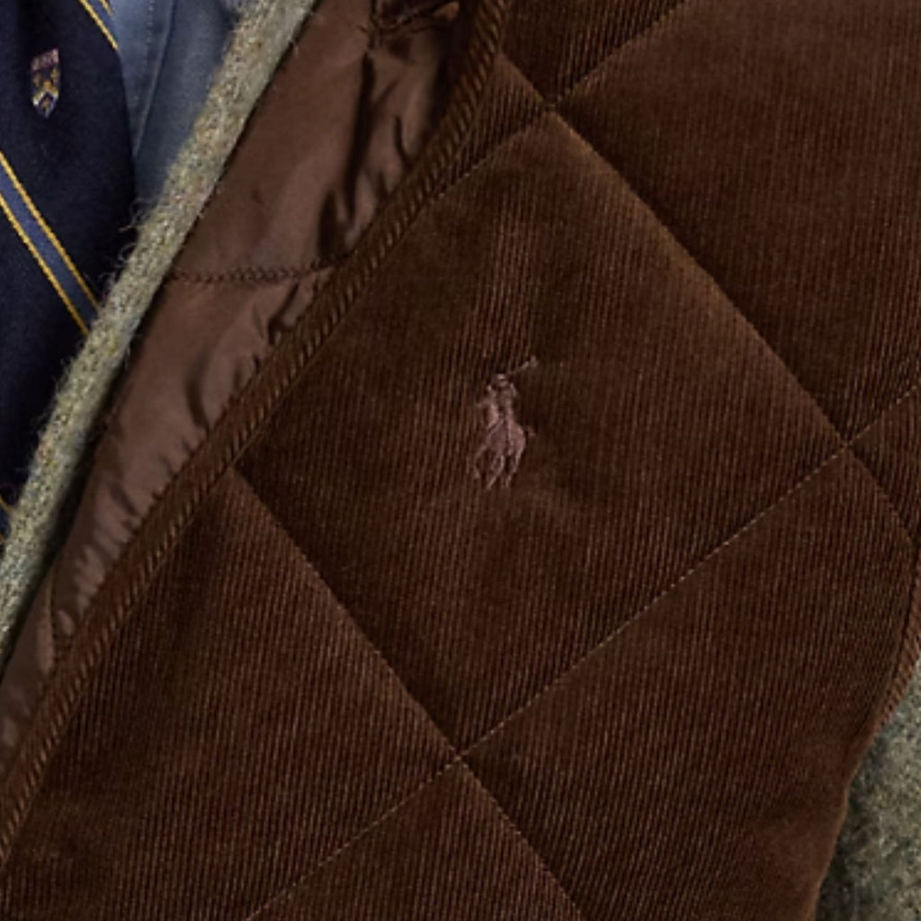 Polo Ralph Lauren Quilted Corduroy Gilet - Cooper Brown