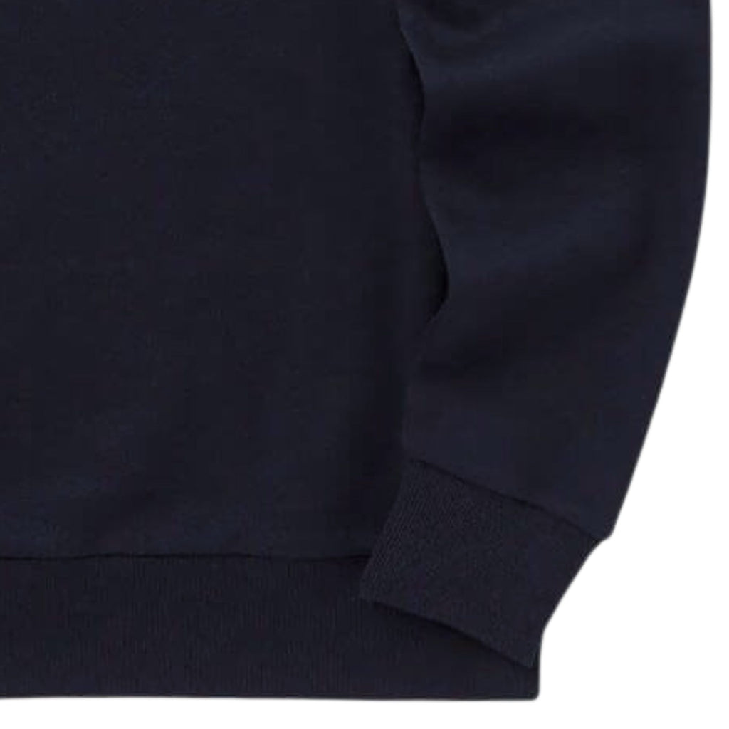 Pique Collared Sweatshirt - Navy