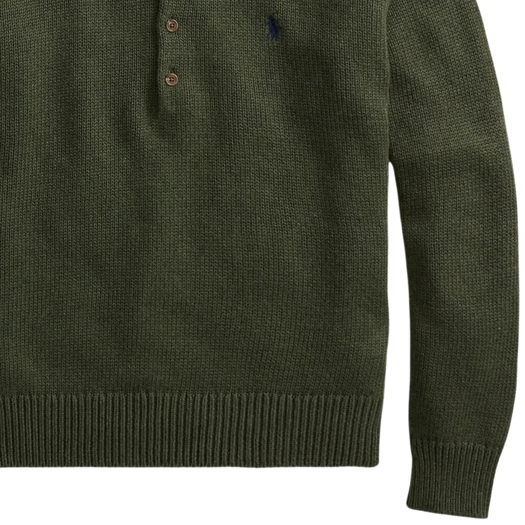 Polo Ralph Lauren Button Placket Sweater - Green