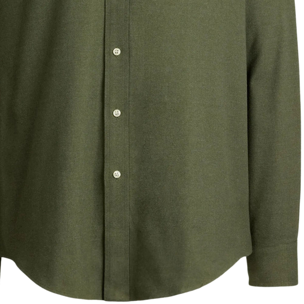 Polo Ralph Lauren Embroidered-logo Long Sleeve Shirt - Green