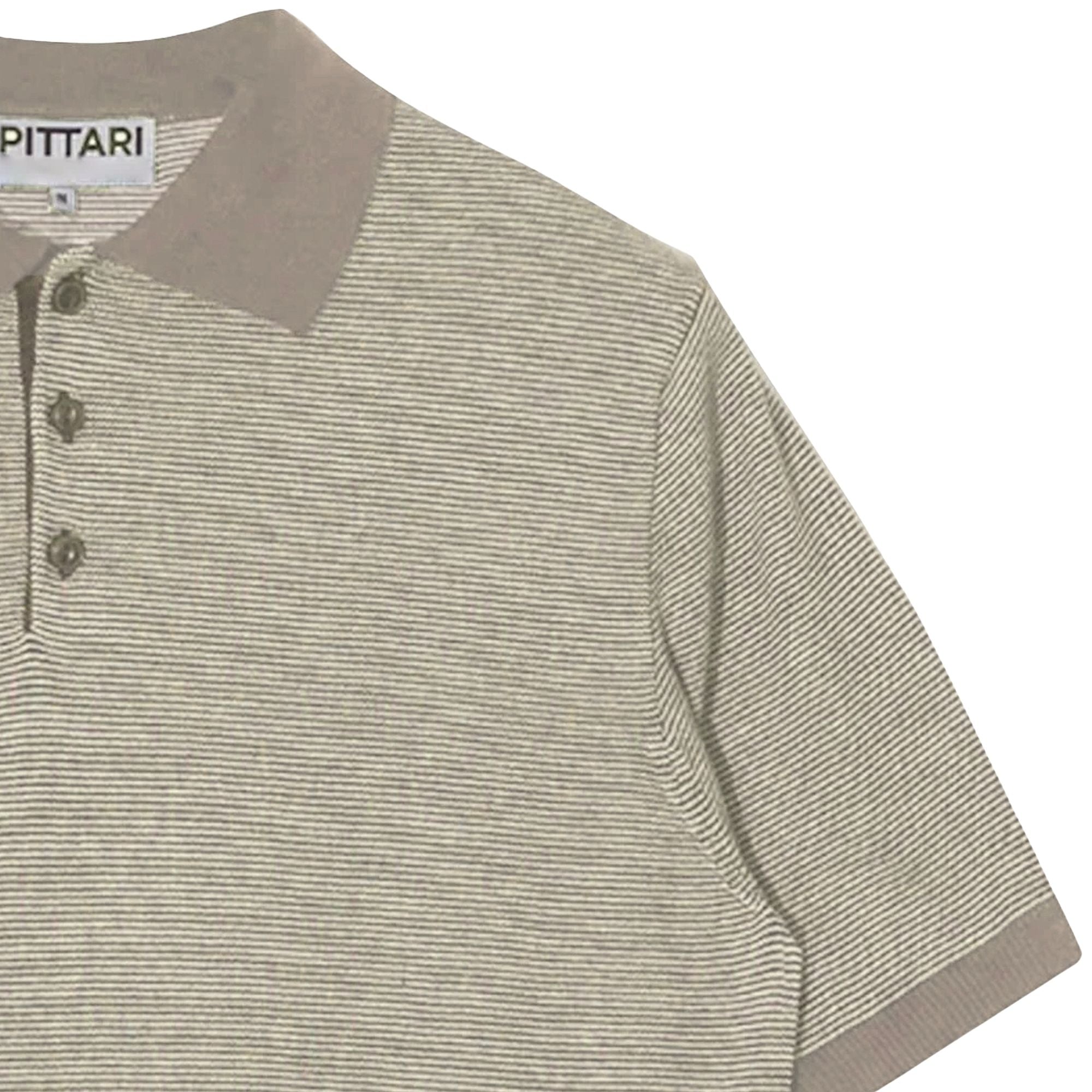 Microstripe Short Sleeve Polo - Trian