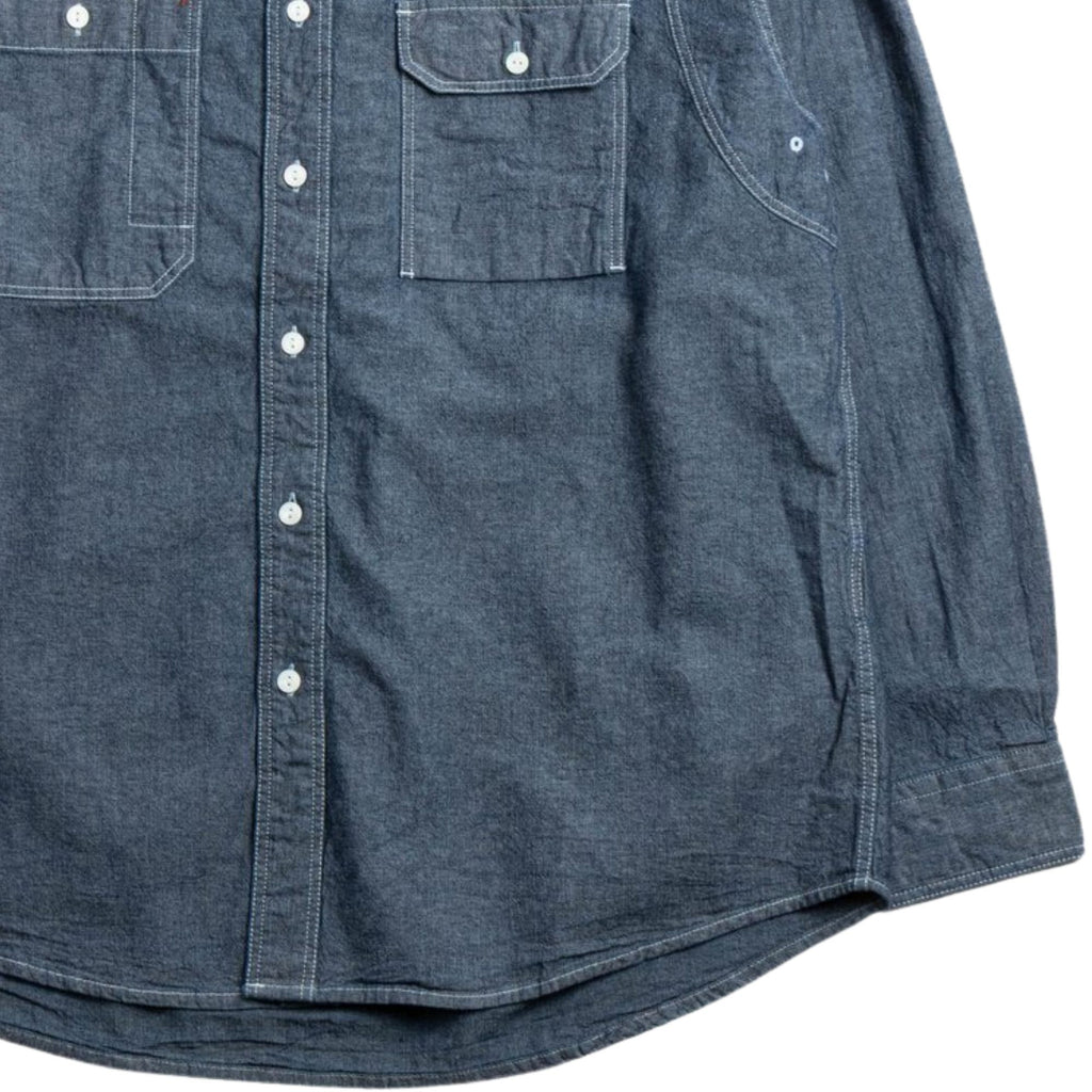 FrizmWORKS 1920s Chambray Work Shirt - Indigo